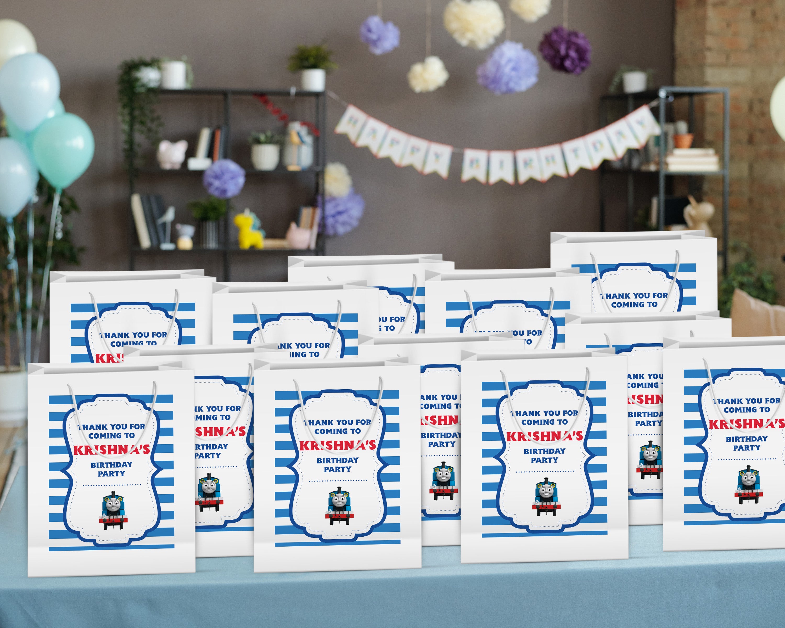 Thomas And Friends Theme Oversized Return Gift Bag - image 4 of 5 | Party Supplies India
