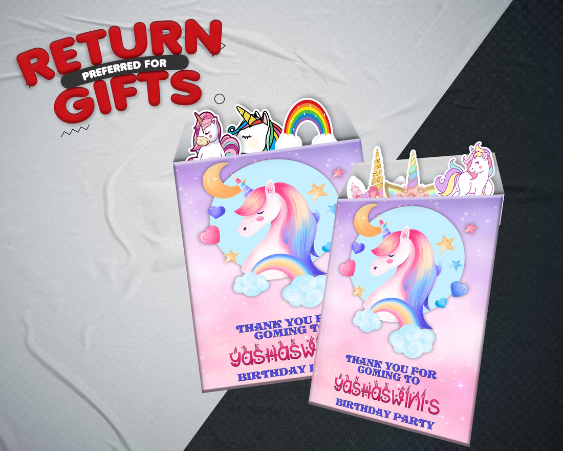 Unicorn theme Mini Magnetic Return Gift Pack