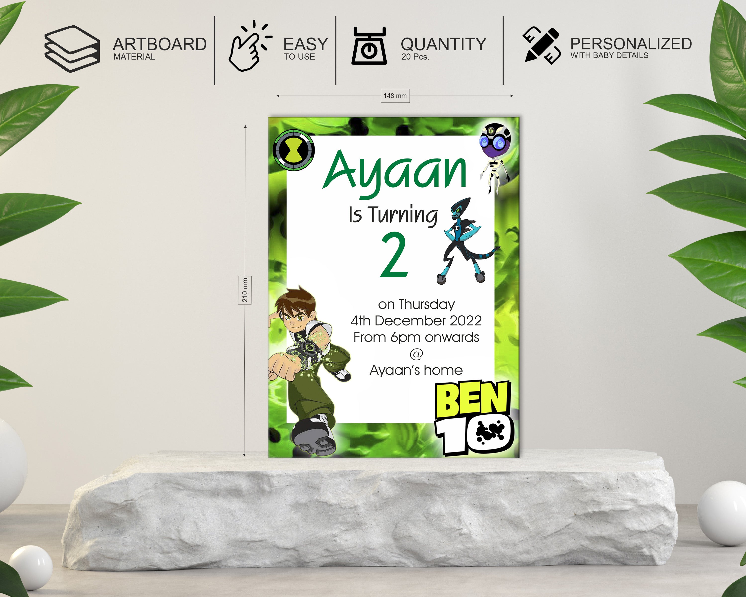 Ben 10 Theme Invite