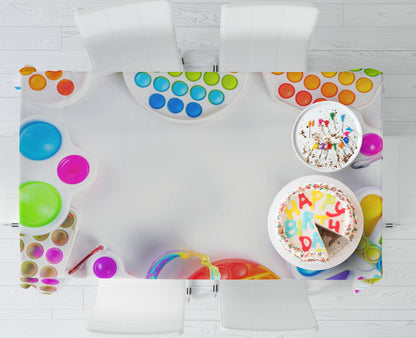 PSI Pop It Theme Cake Tablecover