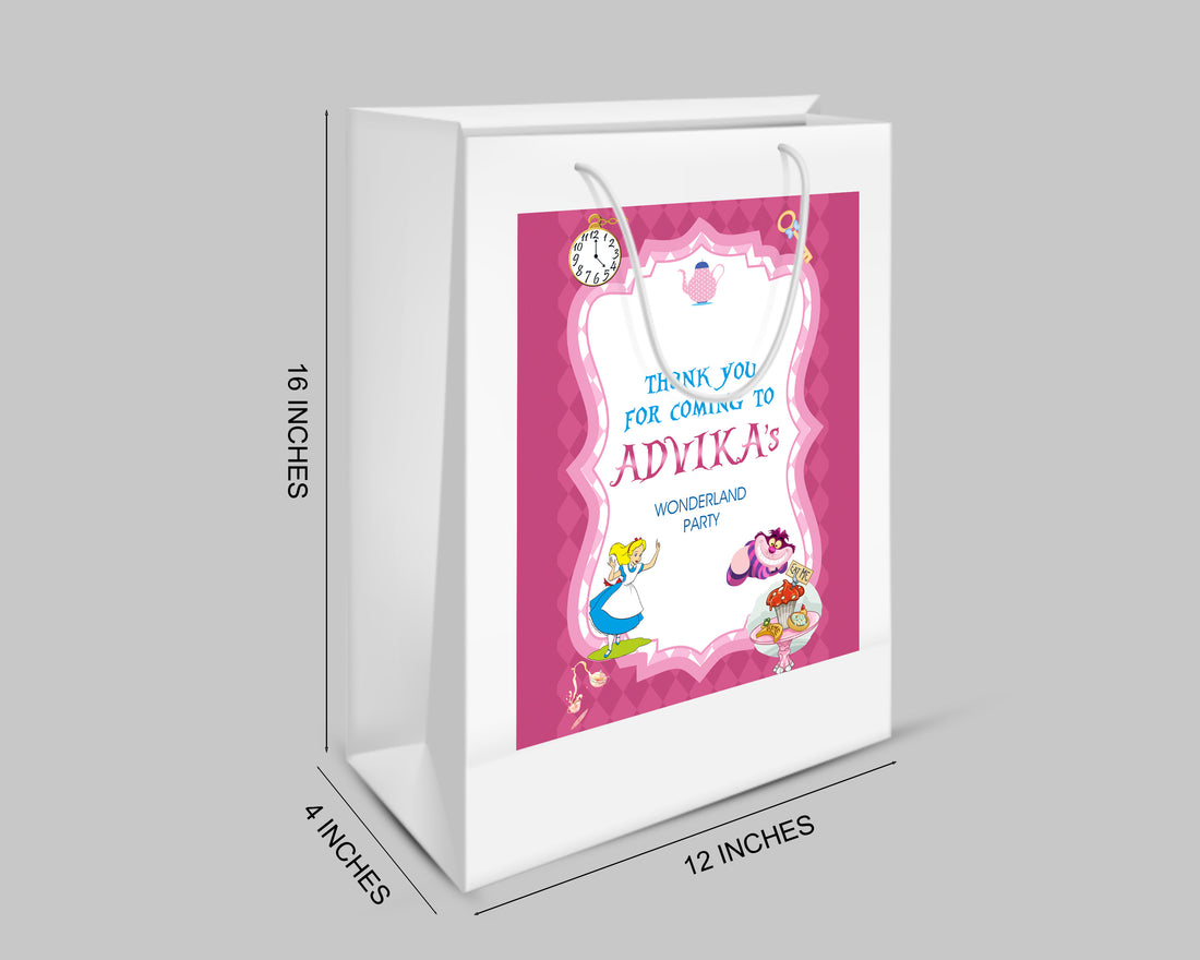 Alice In Wonderland Theme Oversized Return Gift Bag