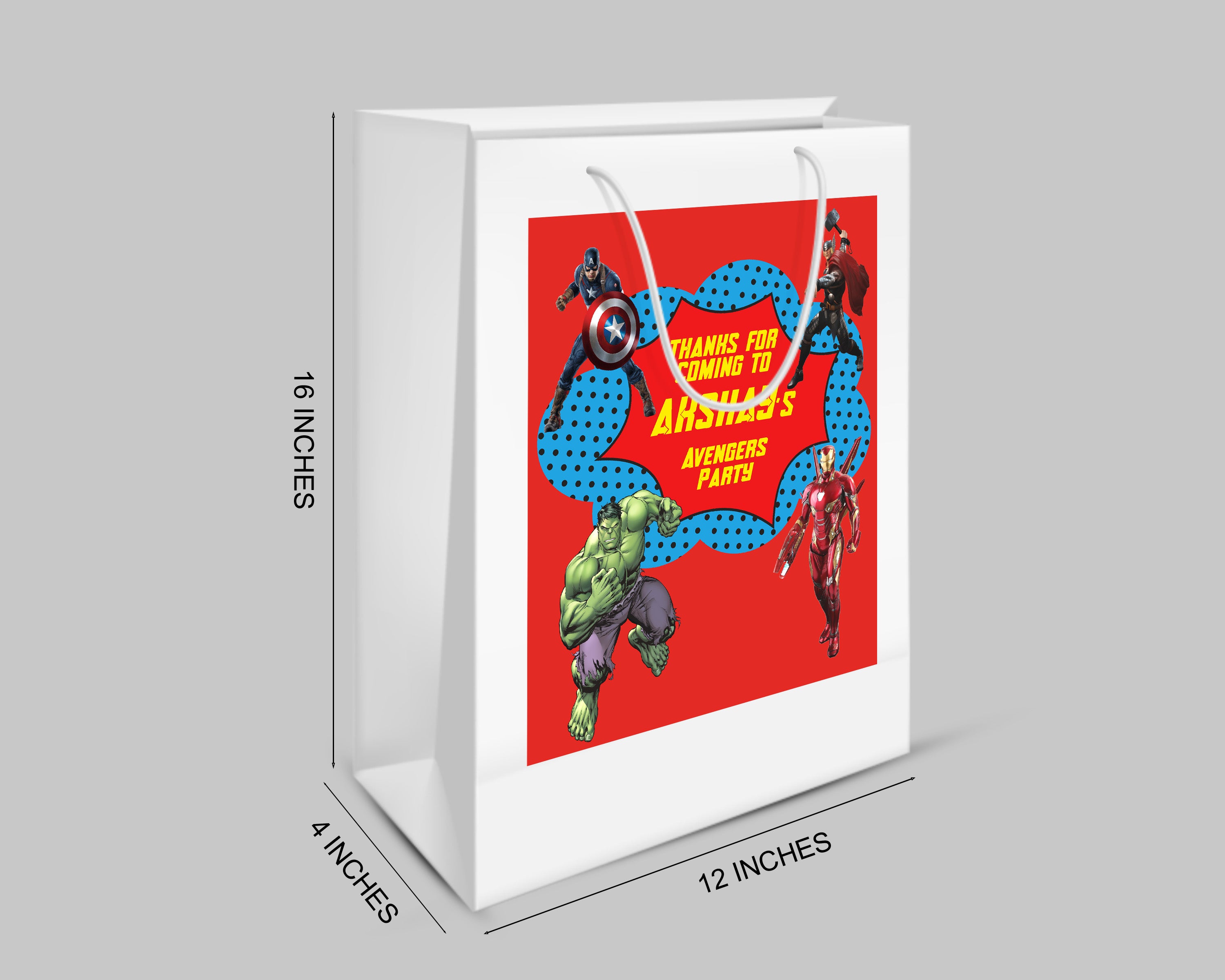Avengers Theme Oversized Return Gift Bag