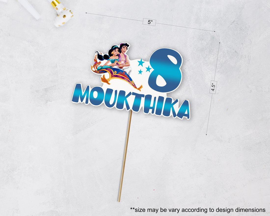 Aladdin Theme Customized Cake Topper
