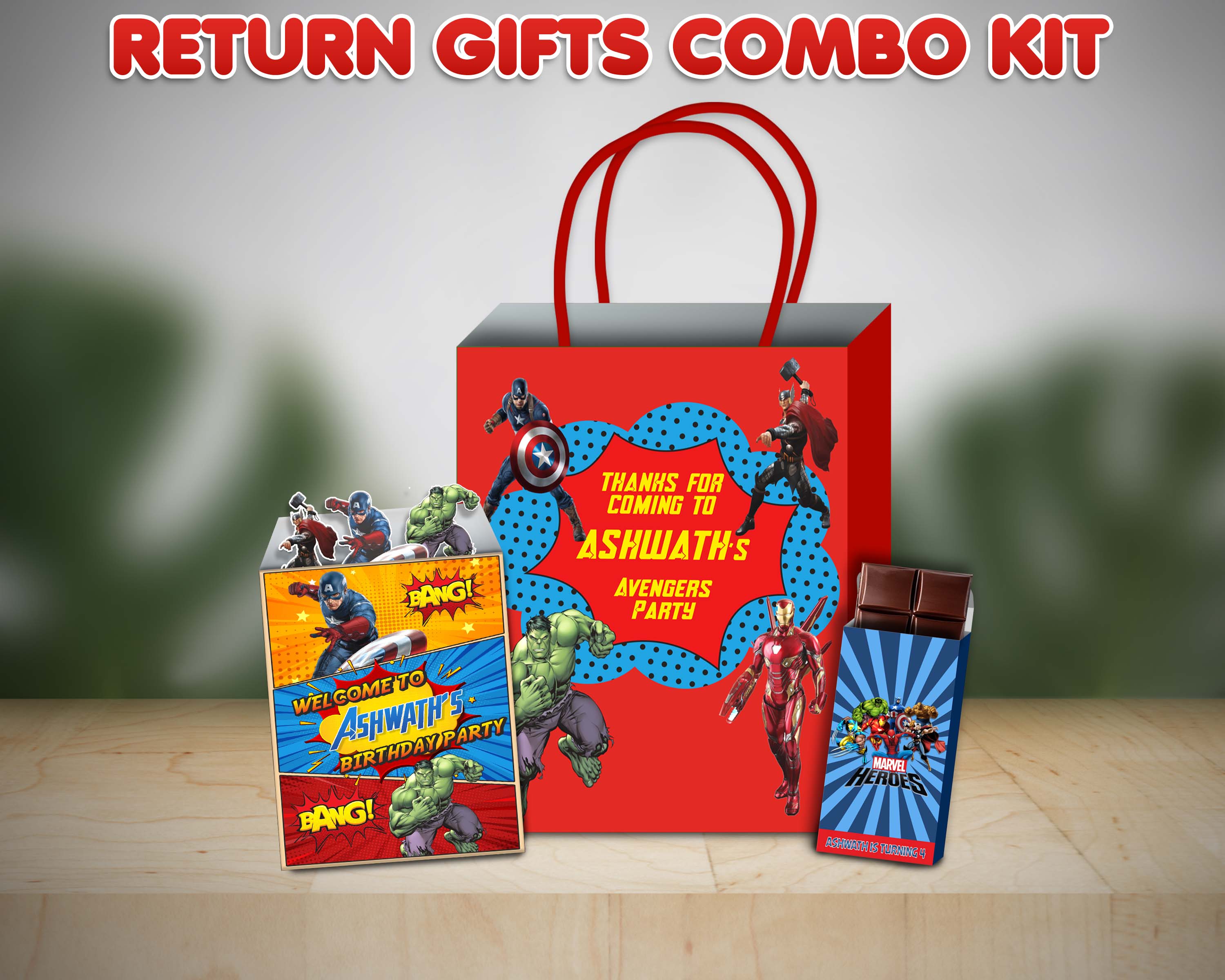 Avengers Theme Return Gift Combo