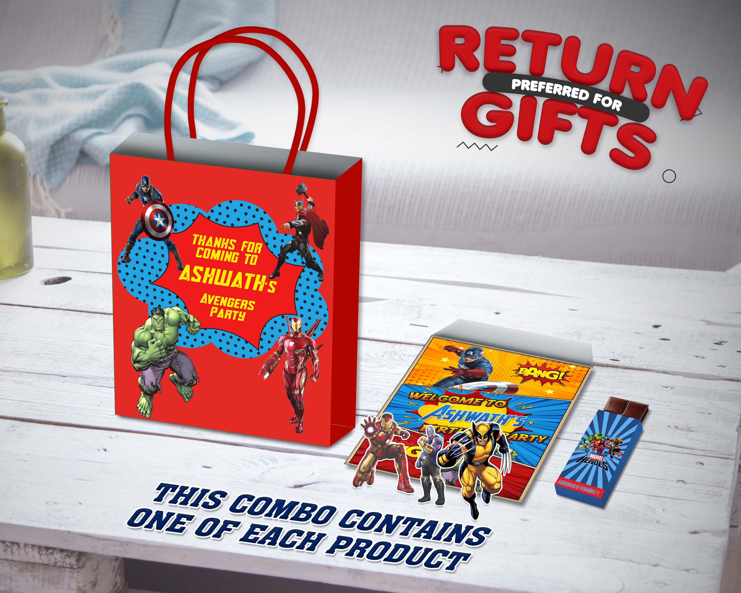 Avengers Theme Return Gift Combo