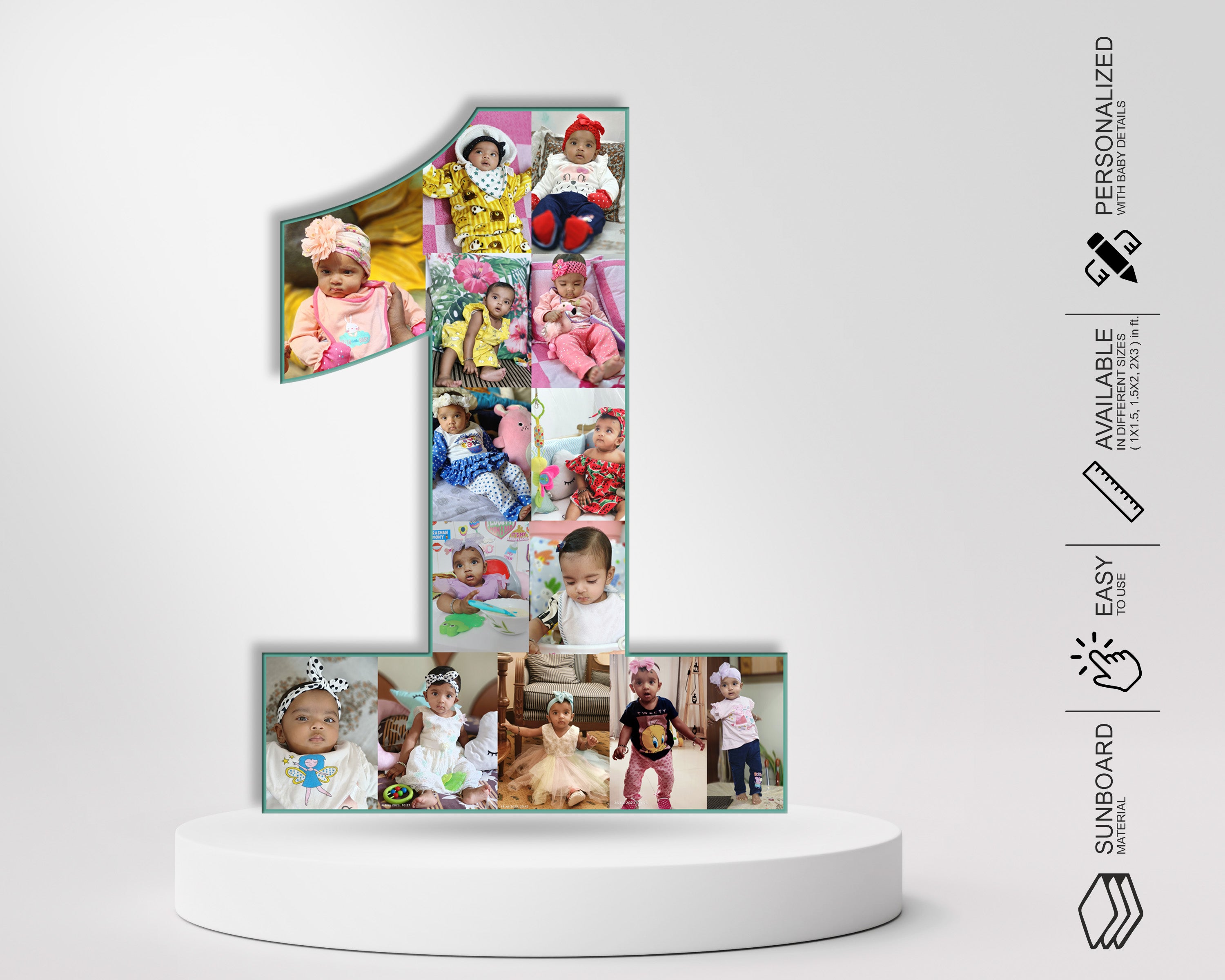 Baby Age Photo Collage