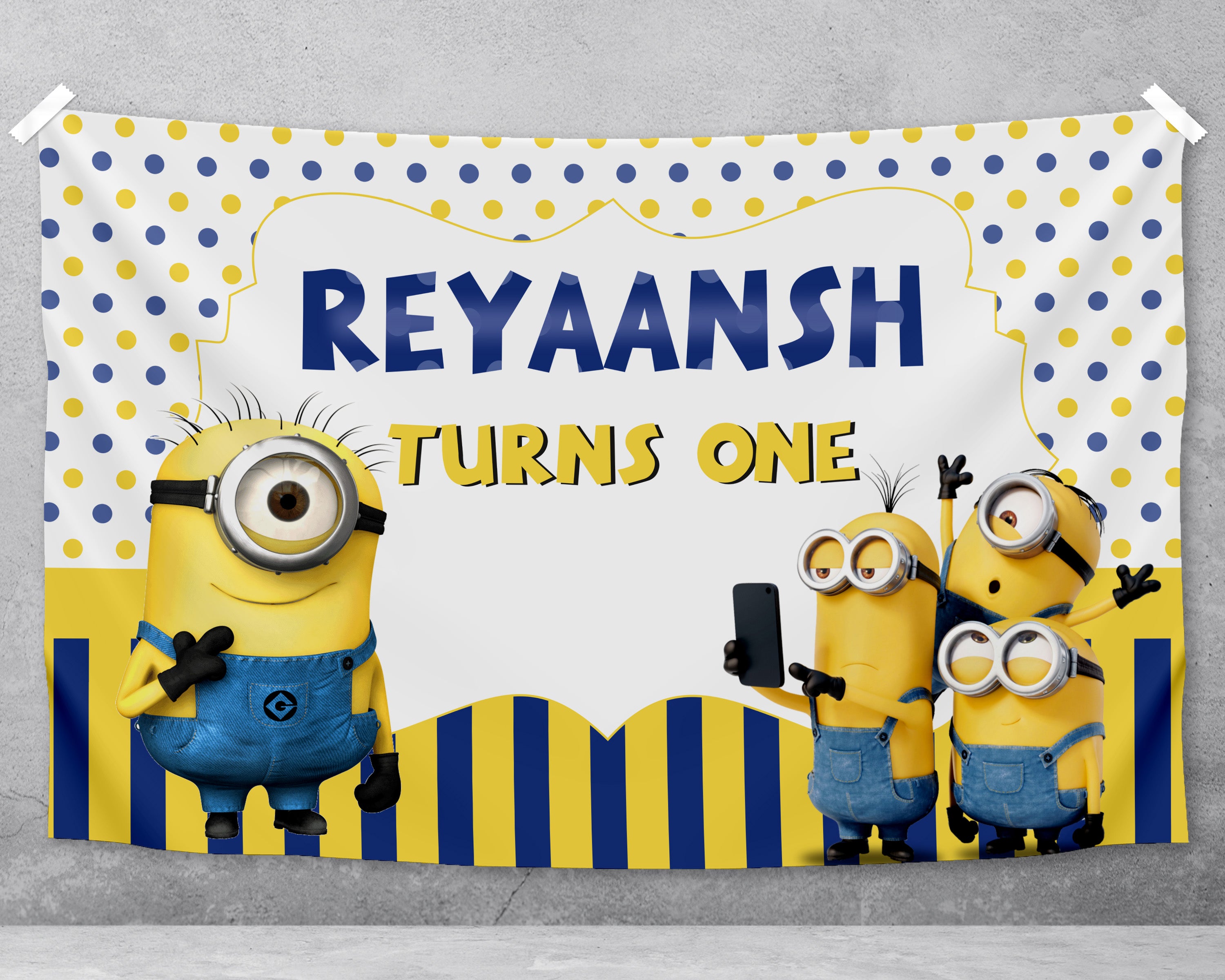 Minion Theme Customized Backdrop