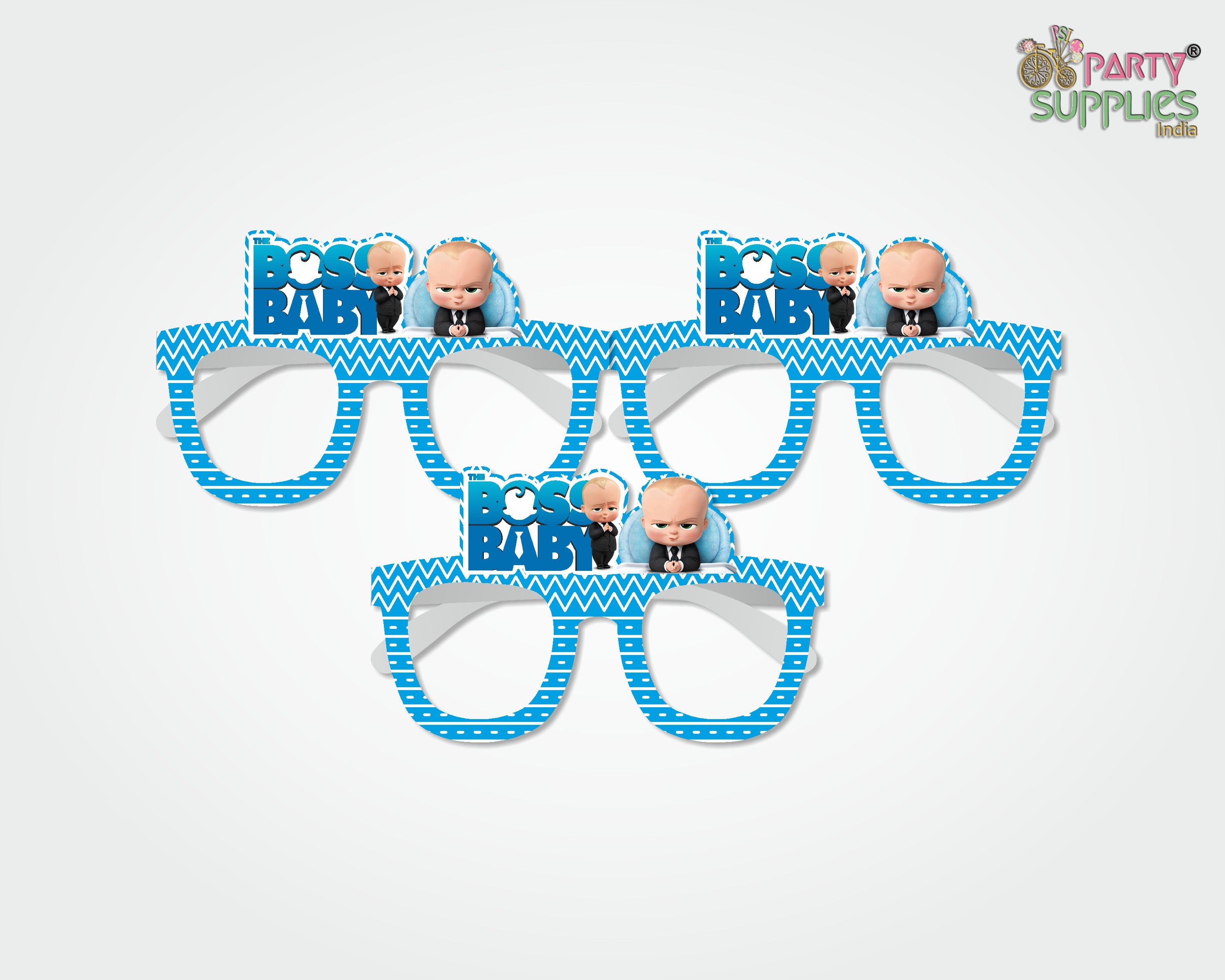 PSI Boss Baby theme Birthday Party glasses