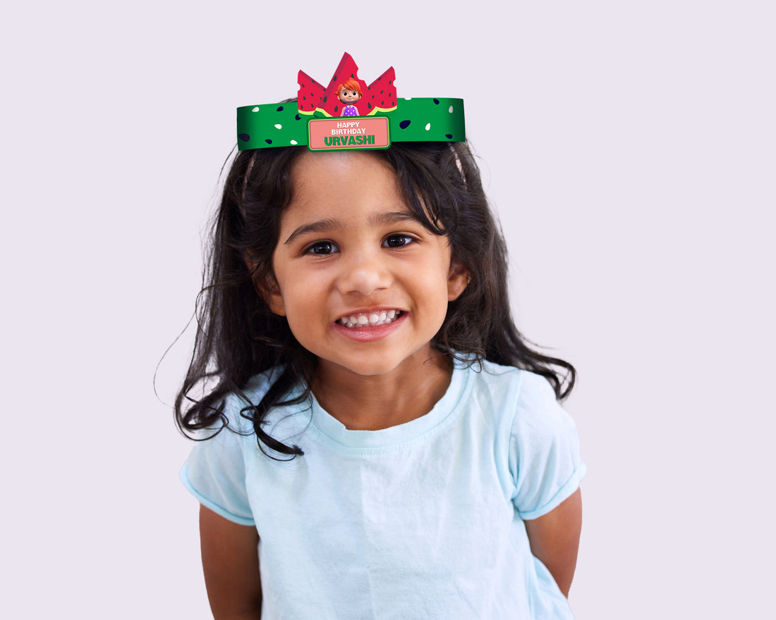 Cocomelon Girl Theme Crown Hat