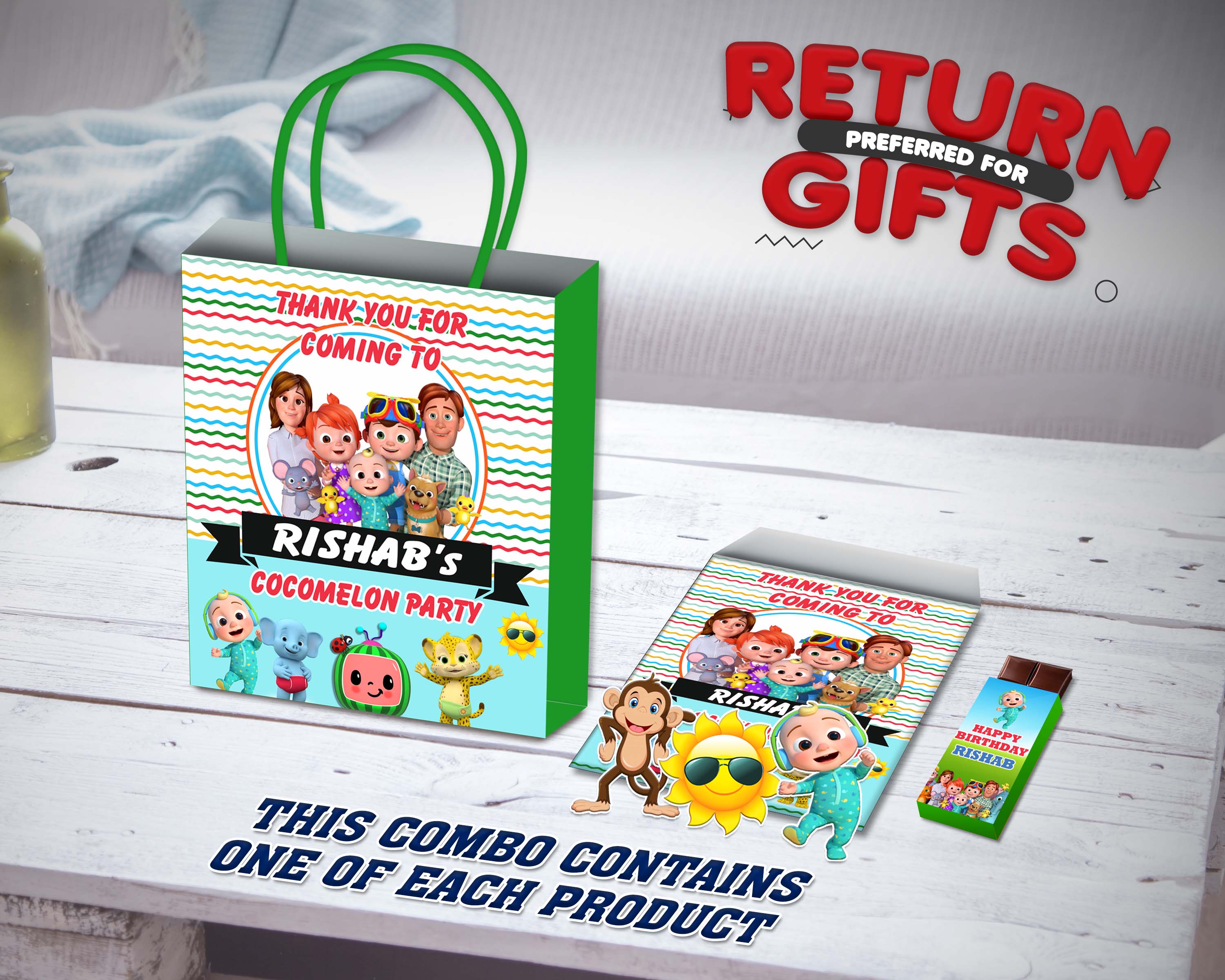 Cocomelon Theme Return Gift Combo