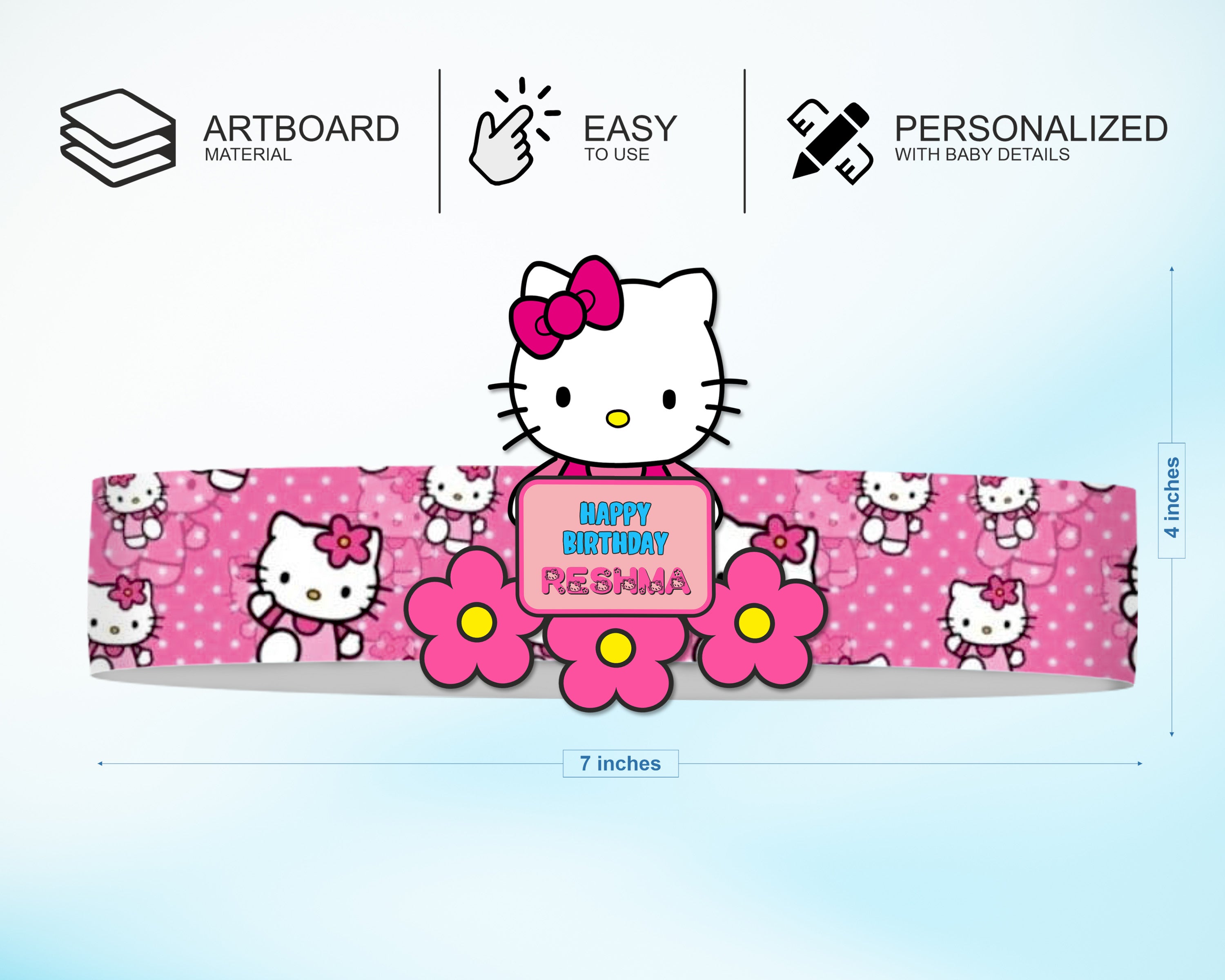 Hello Kitty Theme Crown Hat