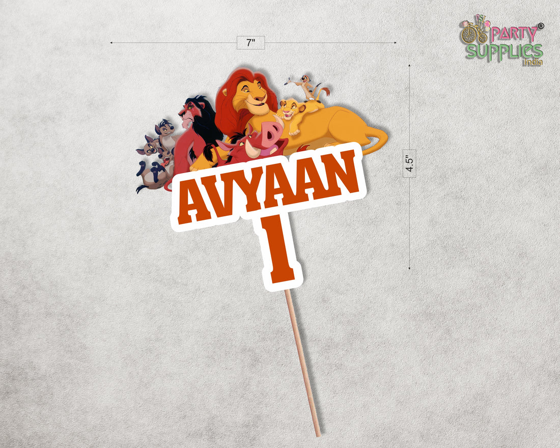 Lion King Theme Cake Topper