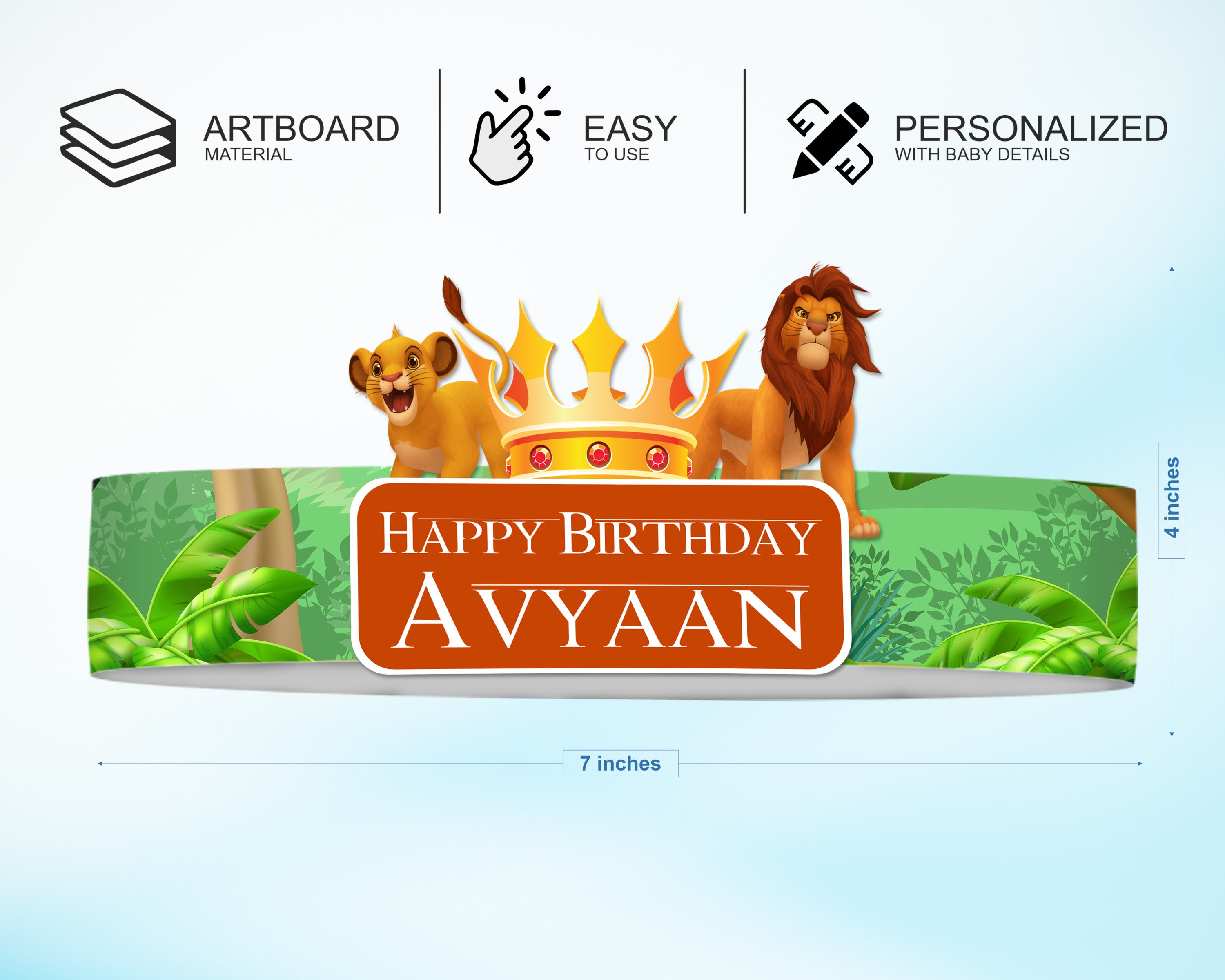 Lion King Theme Crown Hat