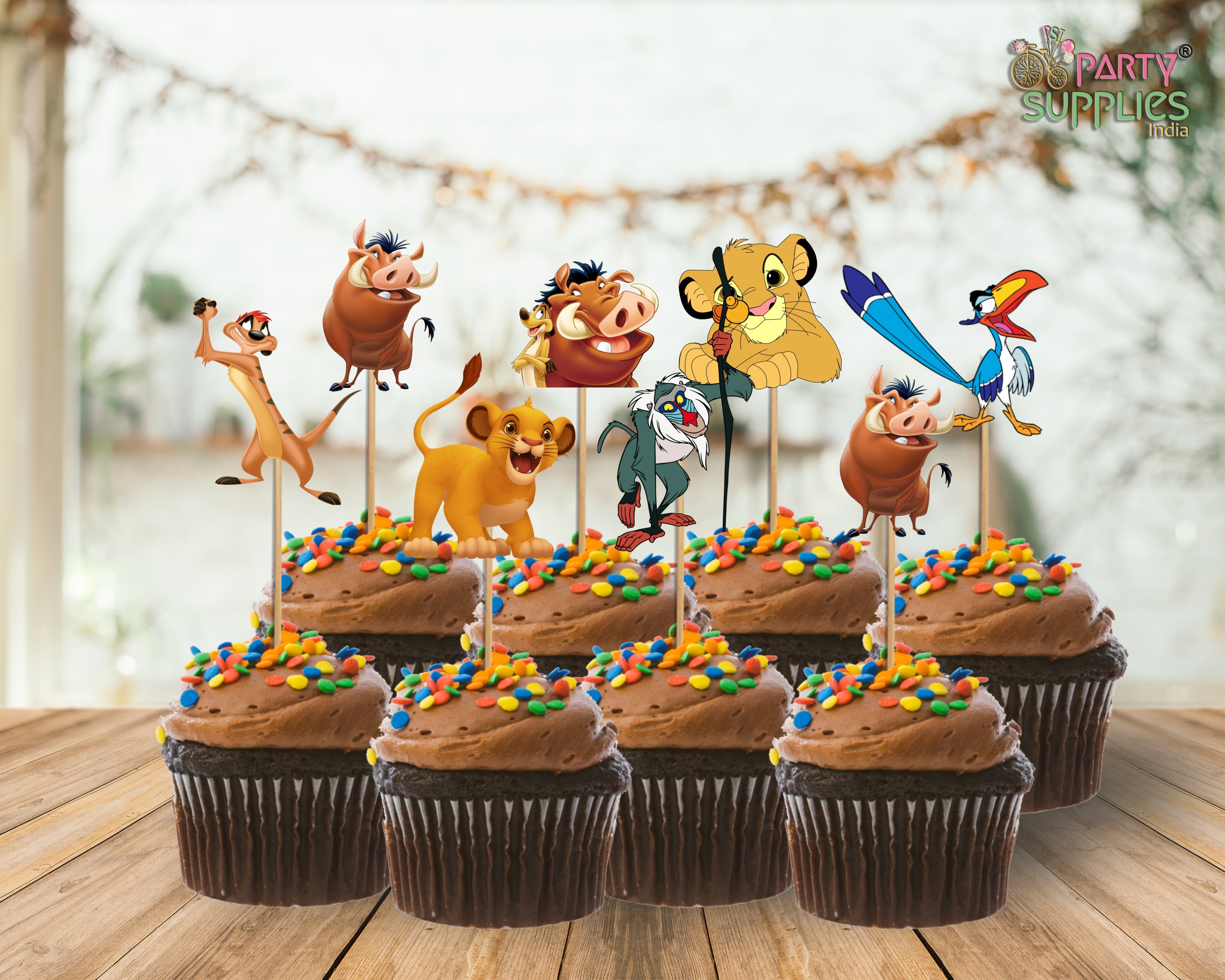 Lion King Theme Cup Cake Topper