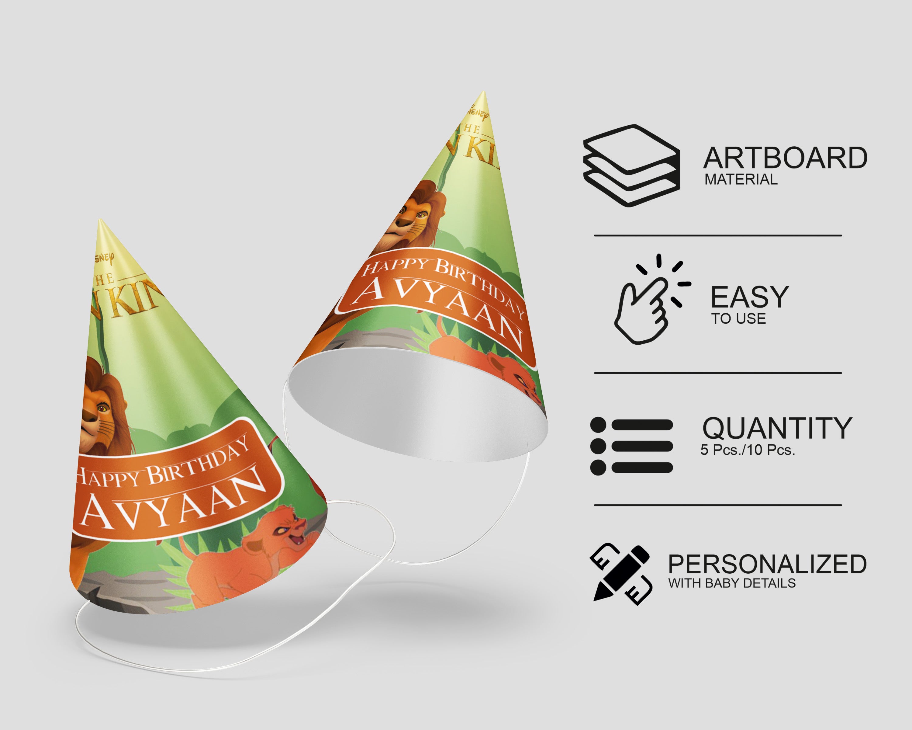 Lion King Theme Customized Hat