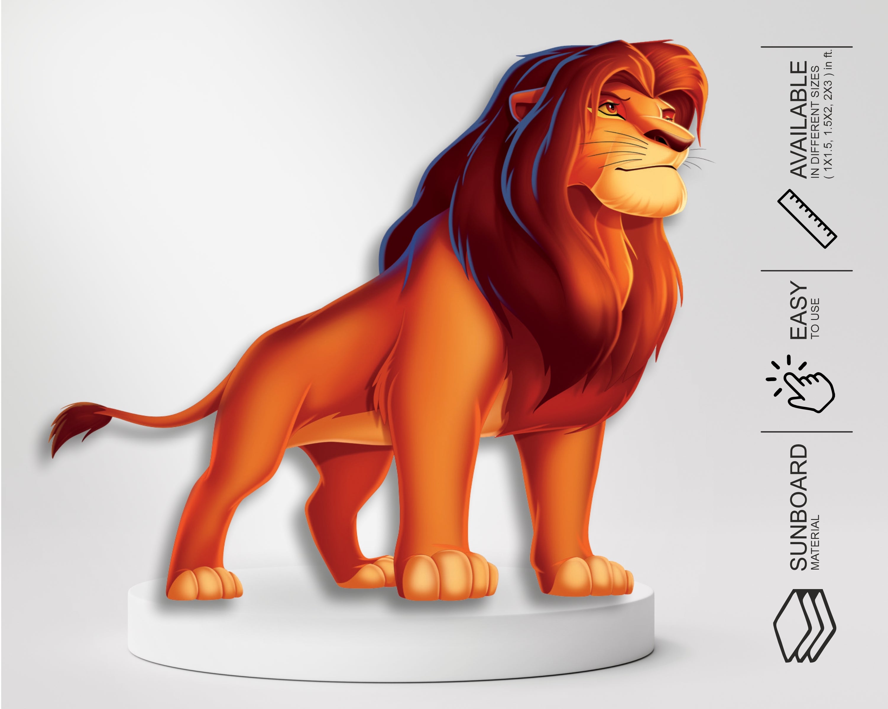 Lion King Theme Mufasa Cutout