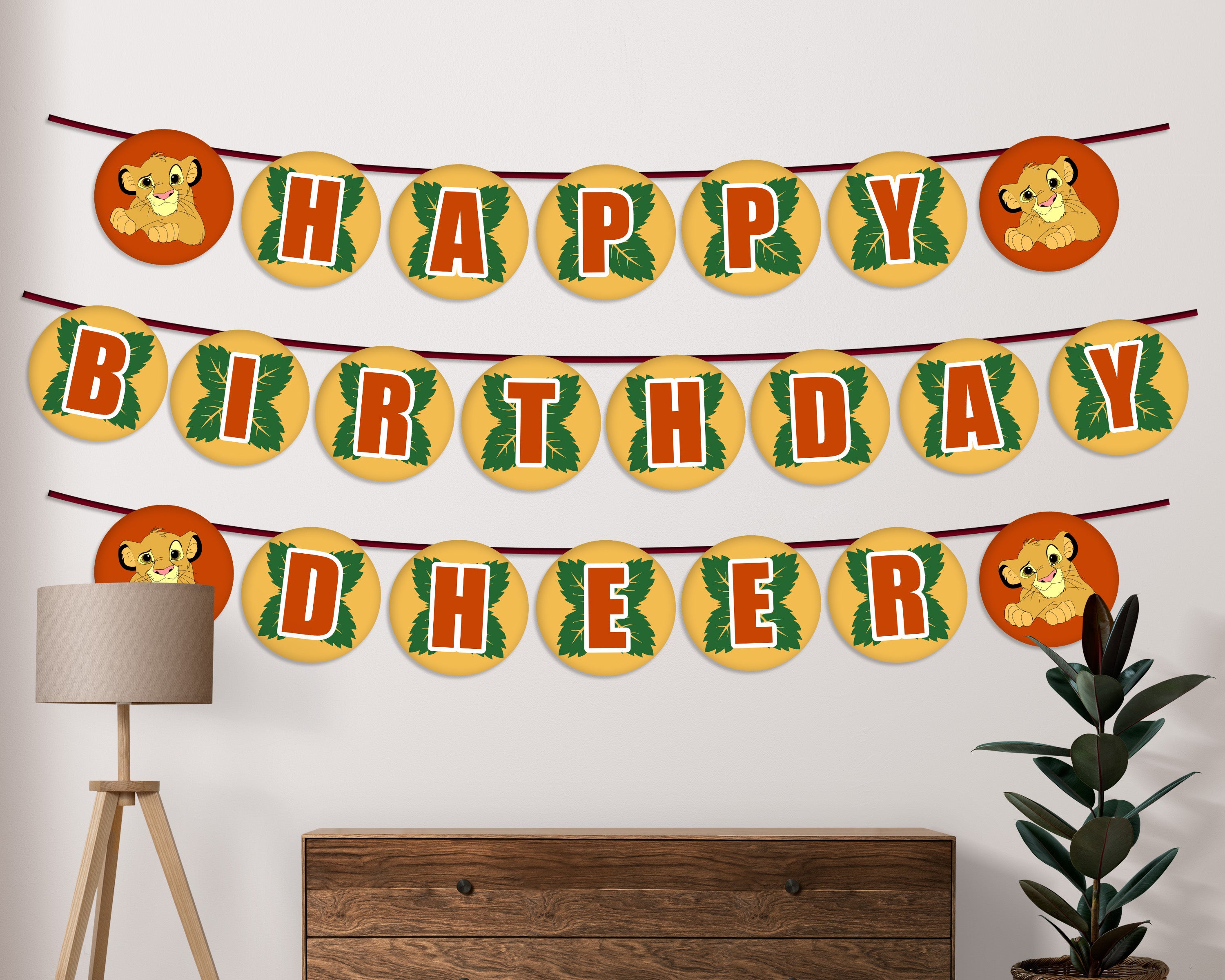 Lion King Theme Personalized Hanging