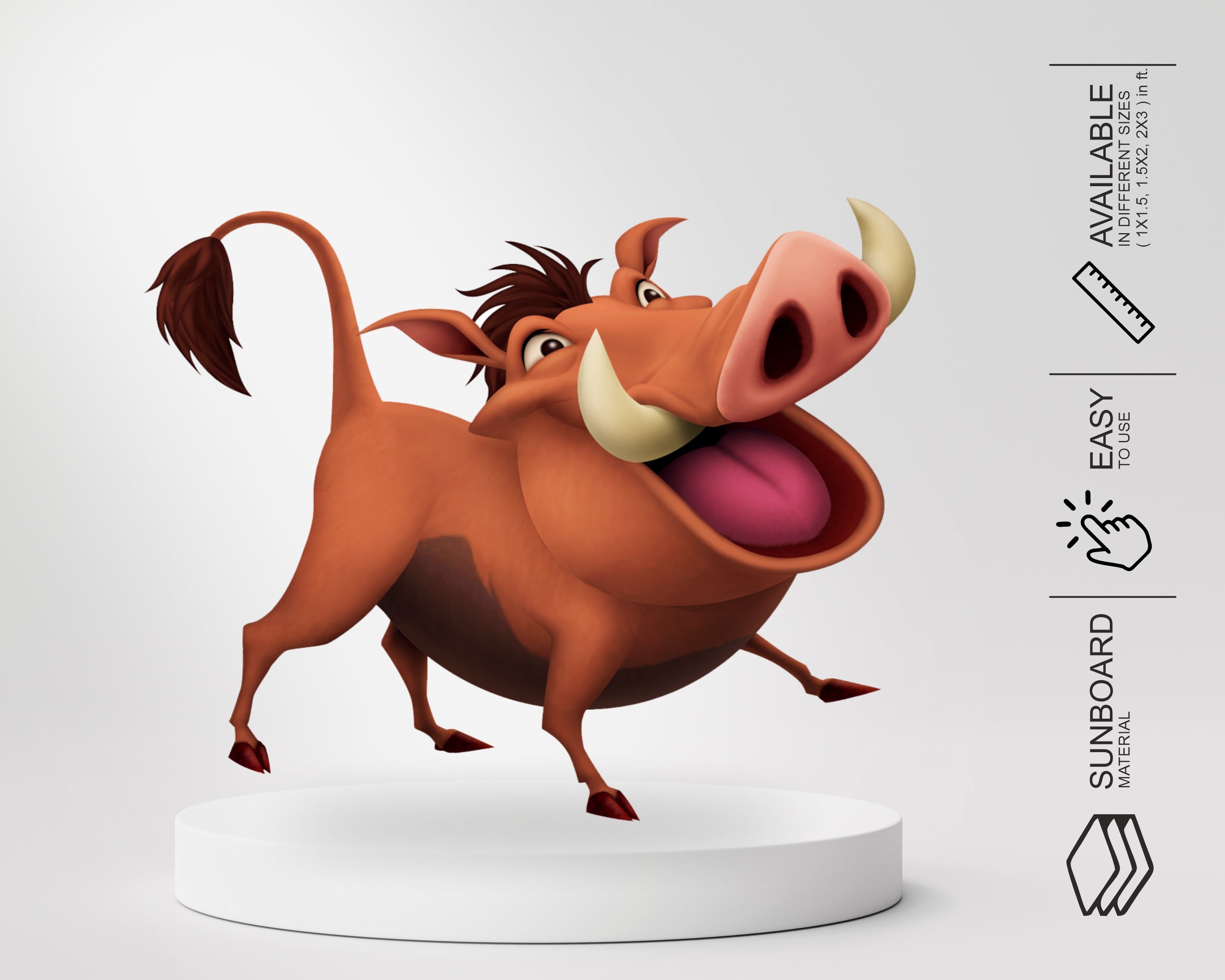 Lion King Theme Pumbaa Cutout
