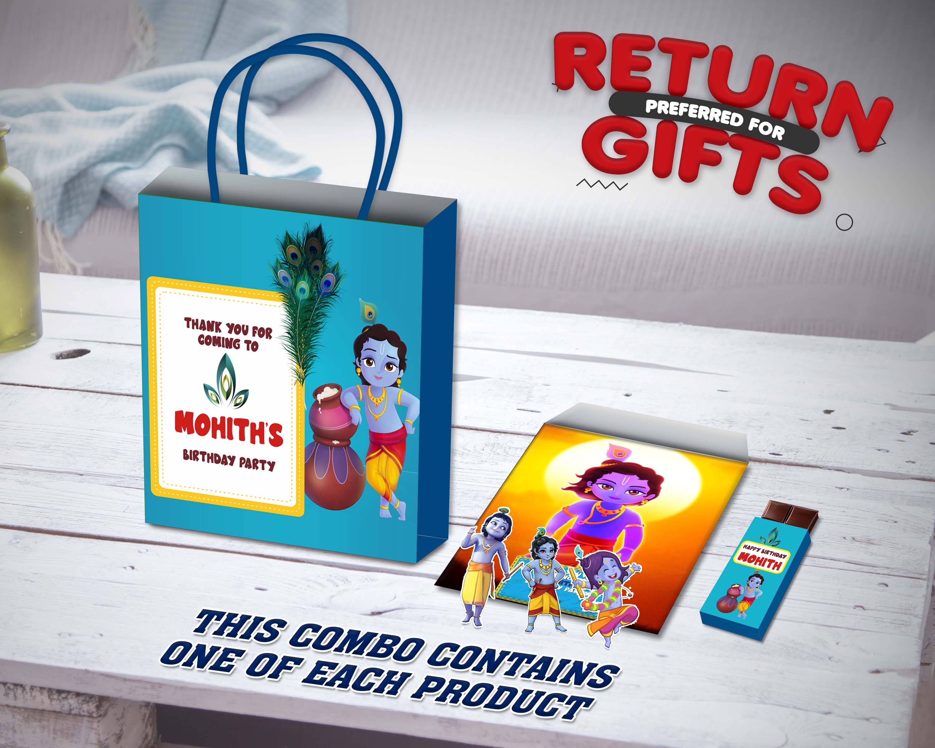 Little Krishna Theme Return Gift Combo