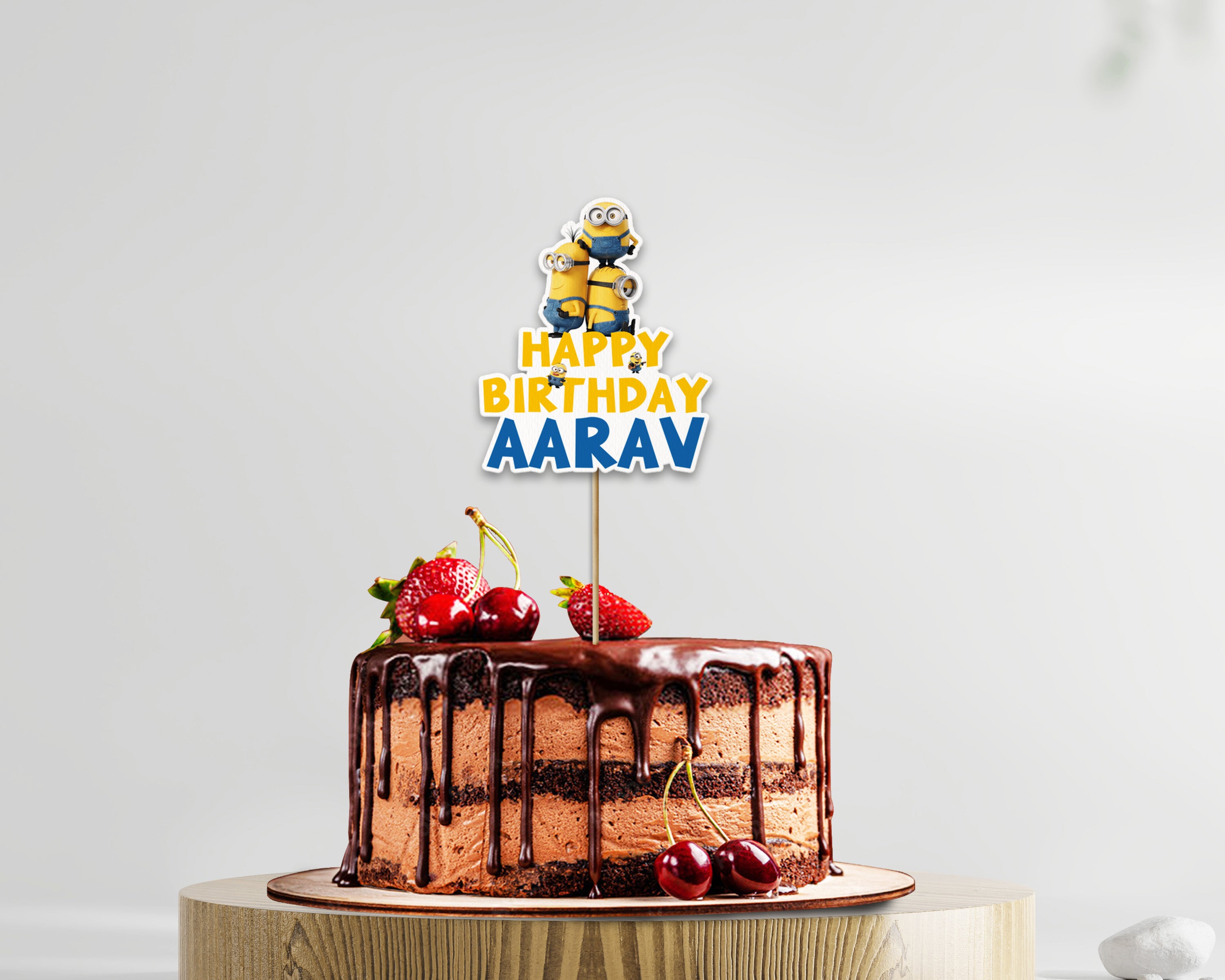 Minion Theme Cake Topper