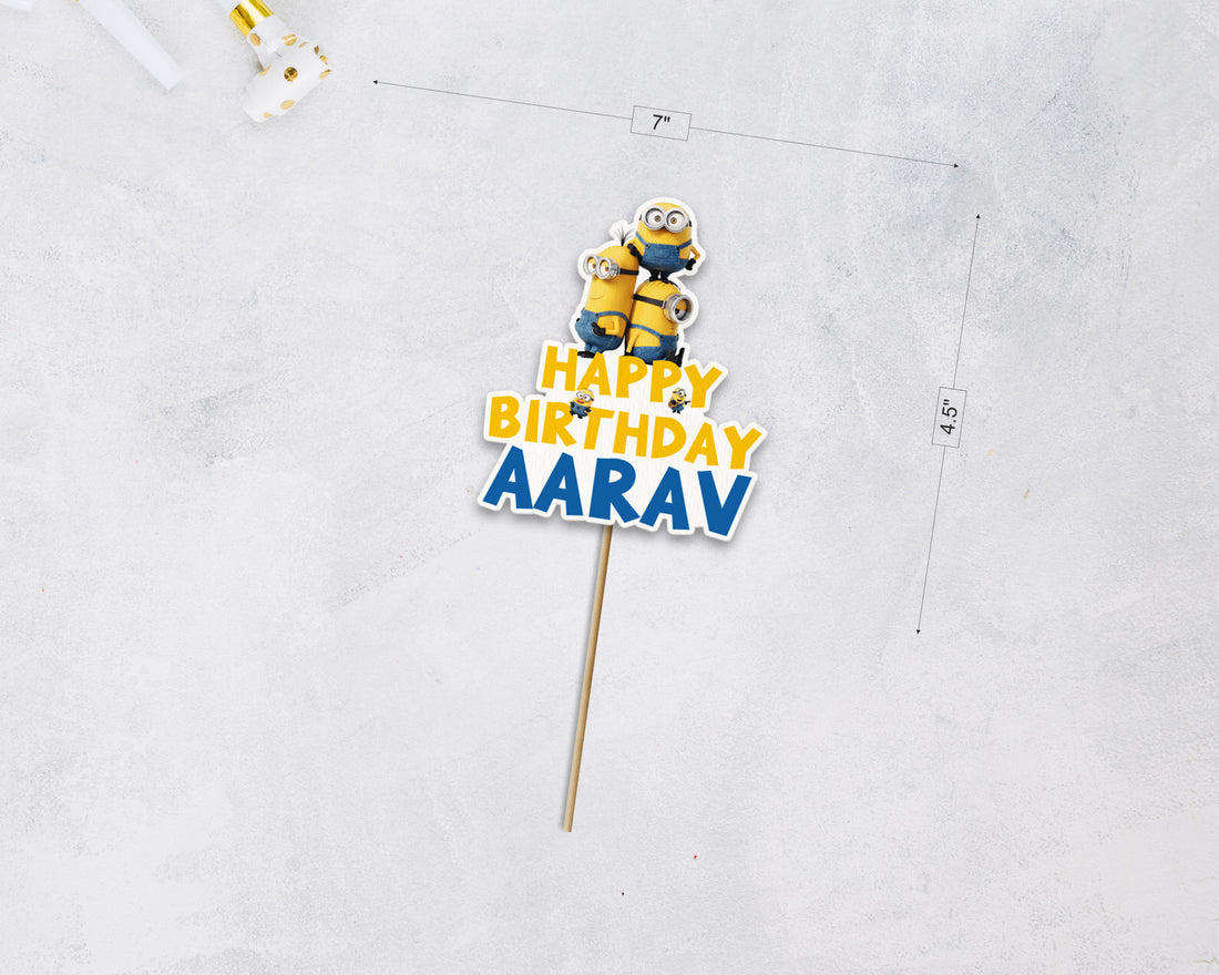 Minion Theme Cake Topper