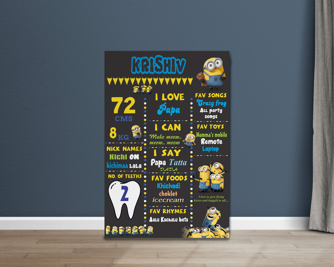 Minion Theme Chalkboard