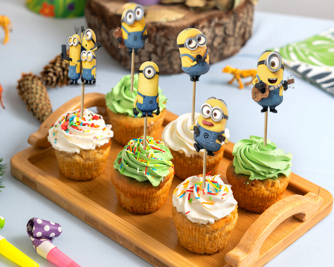 Minion Theme Cup Cake Topper