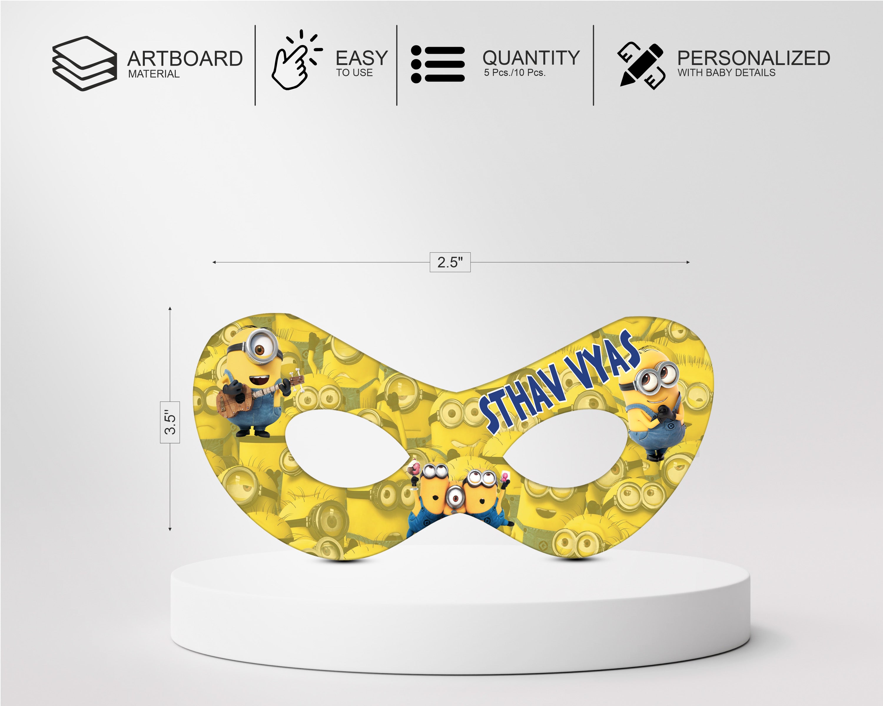 Minion Theme Customized Eye Mask