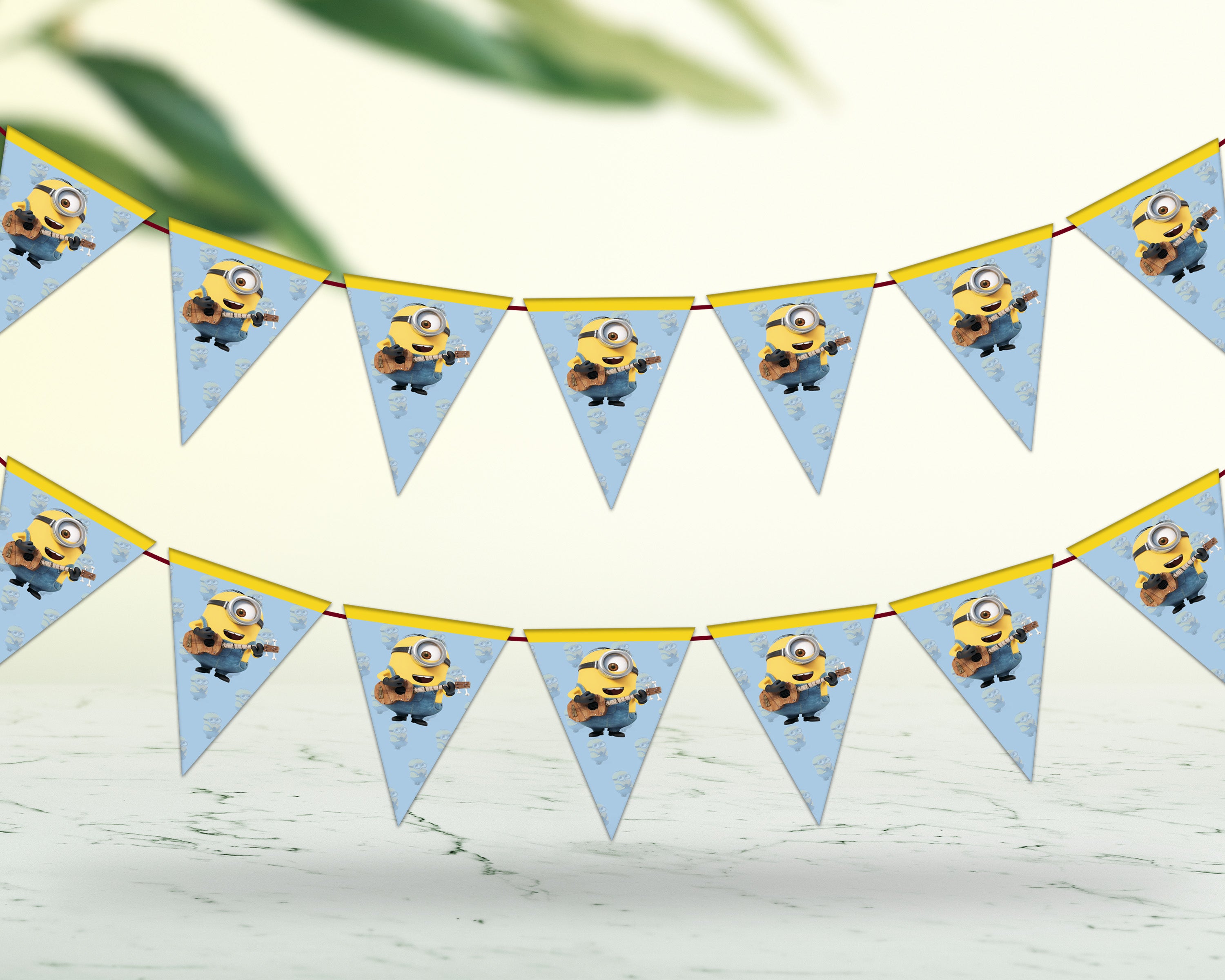 Minion Theme Customized Flag Hanging