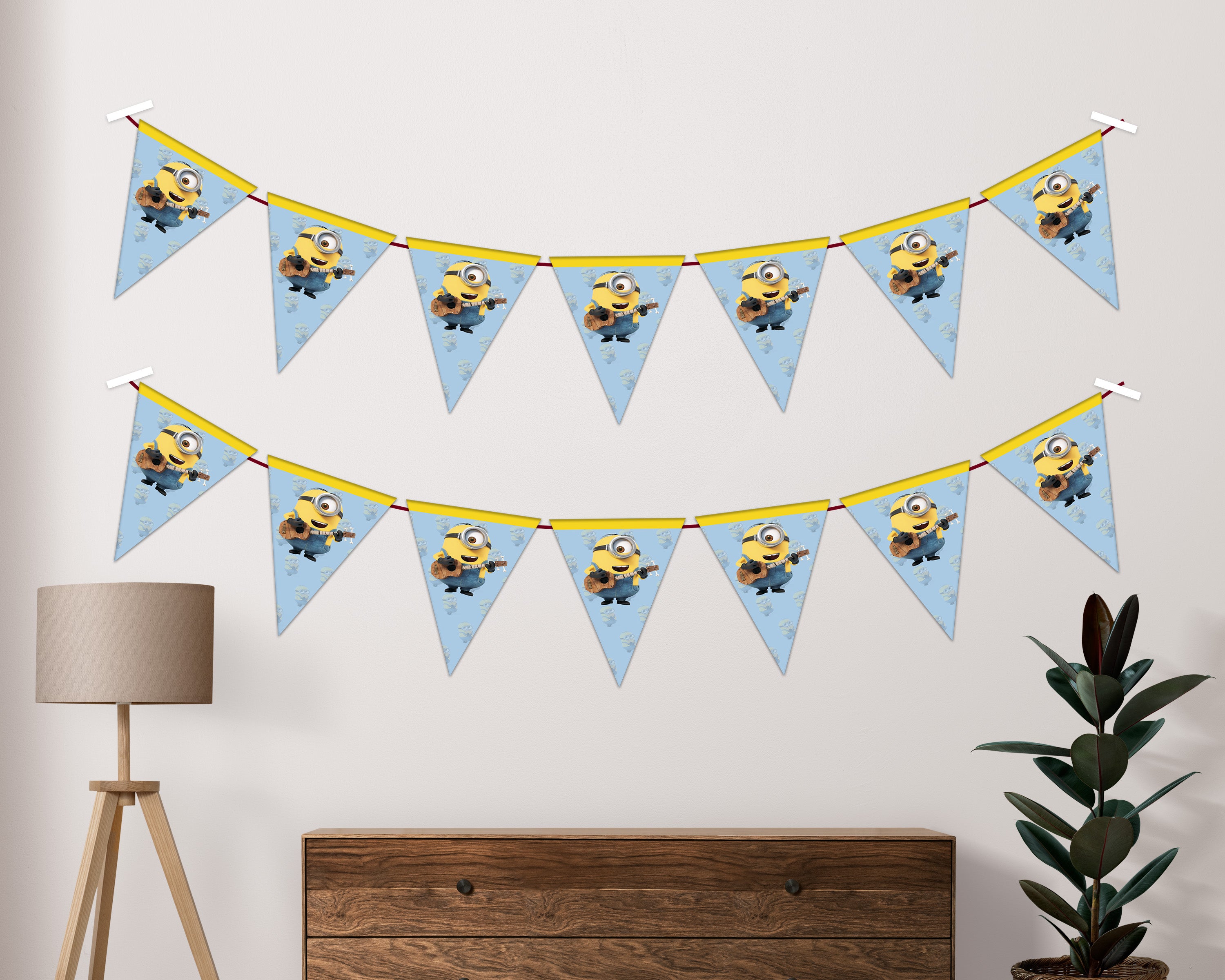 Minion Theme Customized Flag Hanging