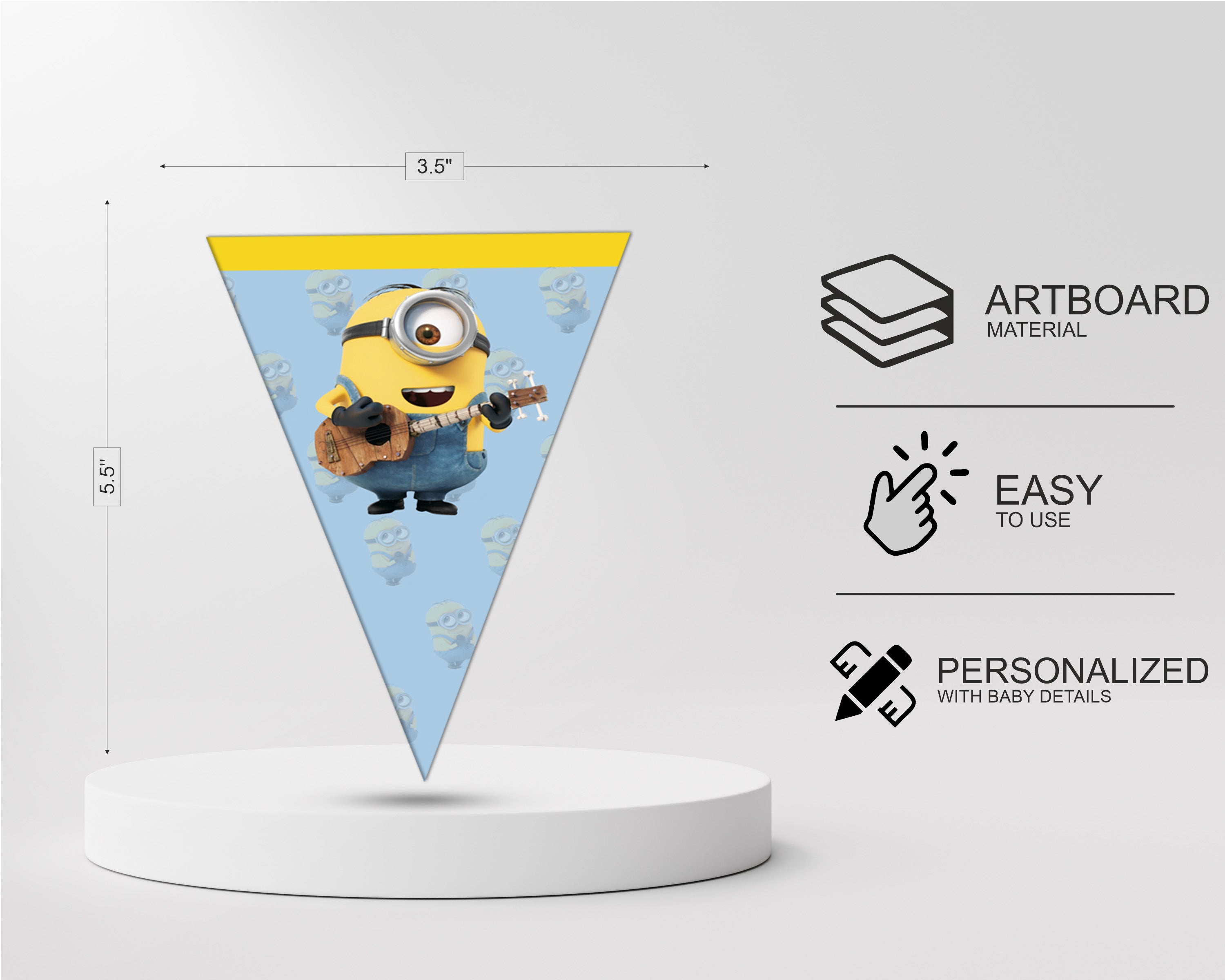 Minion Theme Customized Flag Hanging