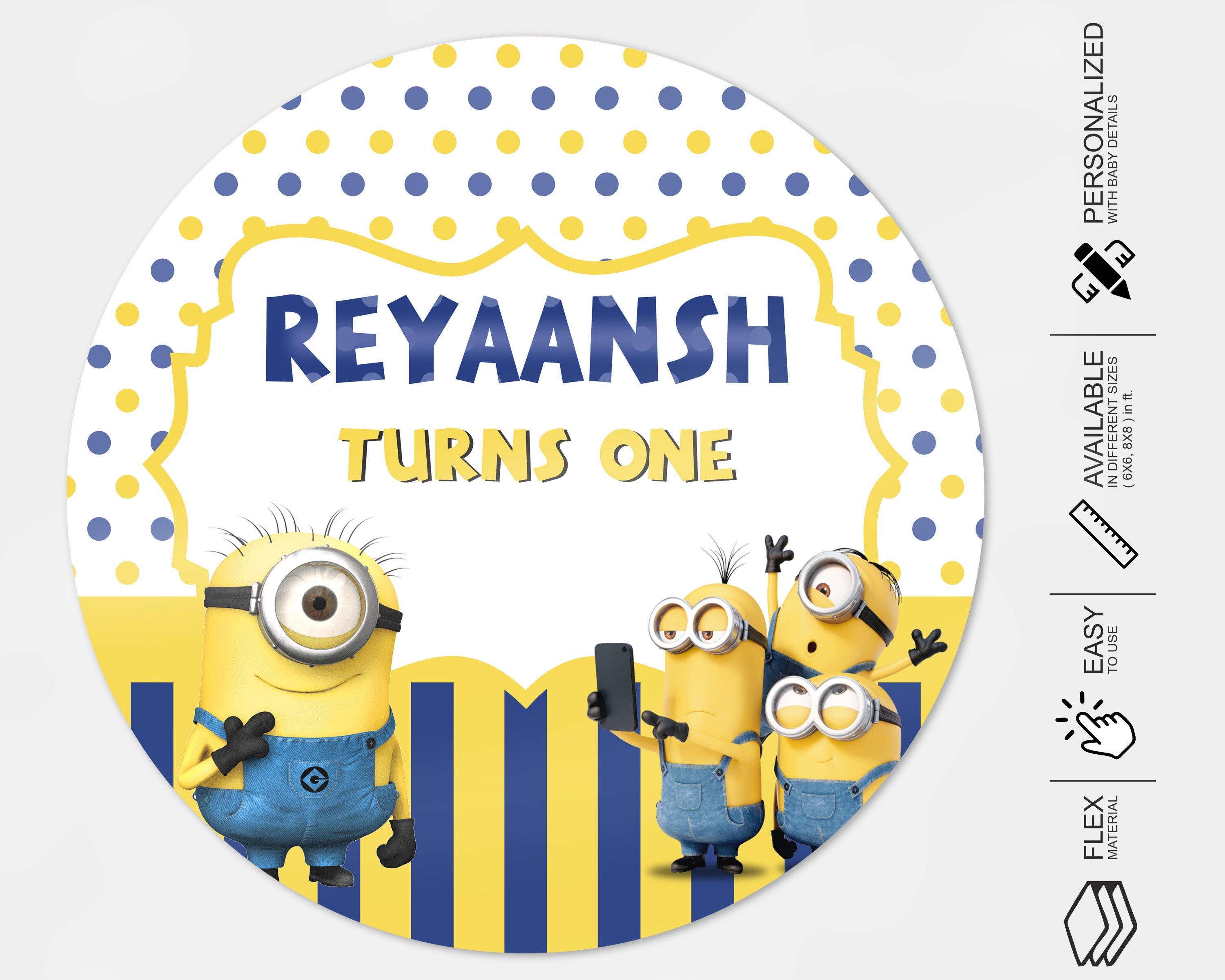 Minion Theme Customized Backdrop