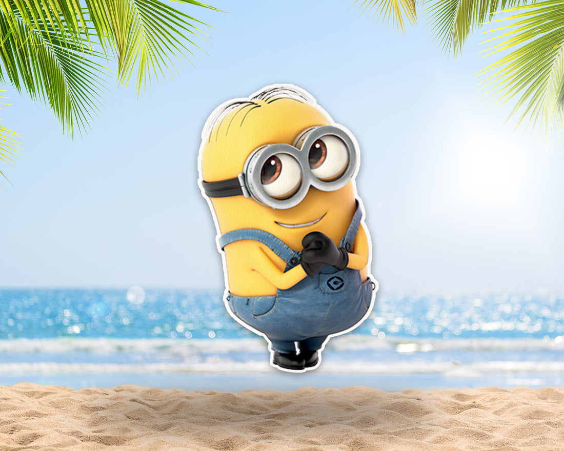 Minion Theme Cute Requesting Cutout