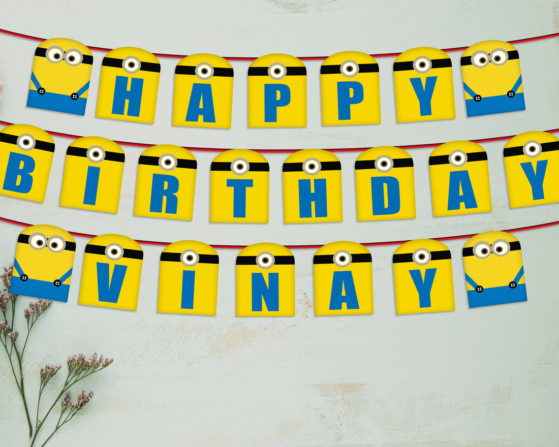 Minion Theme Personalized Hanging