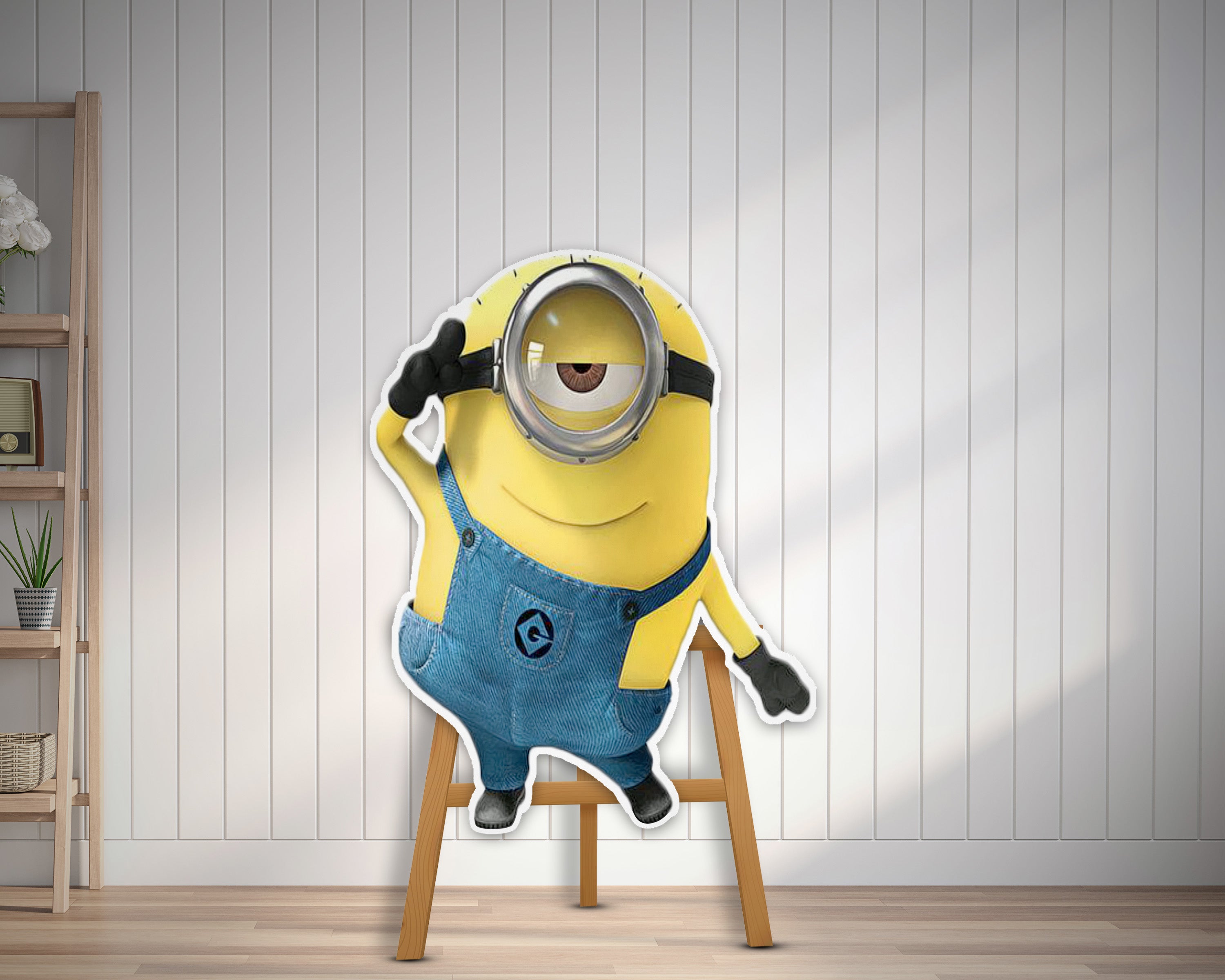 Minion Theme Salute Pose Cutout