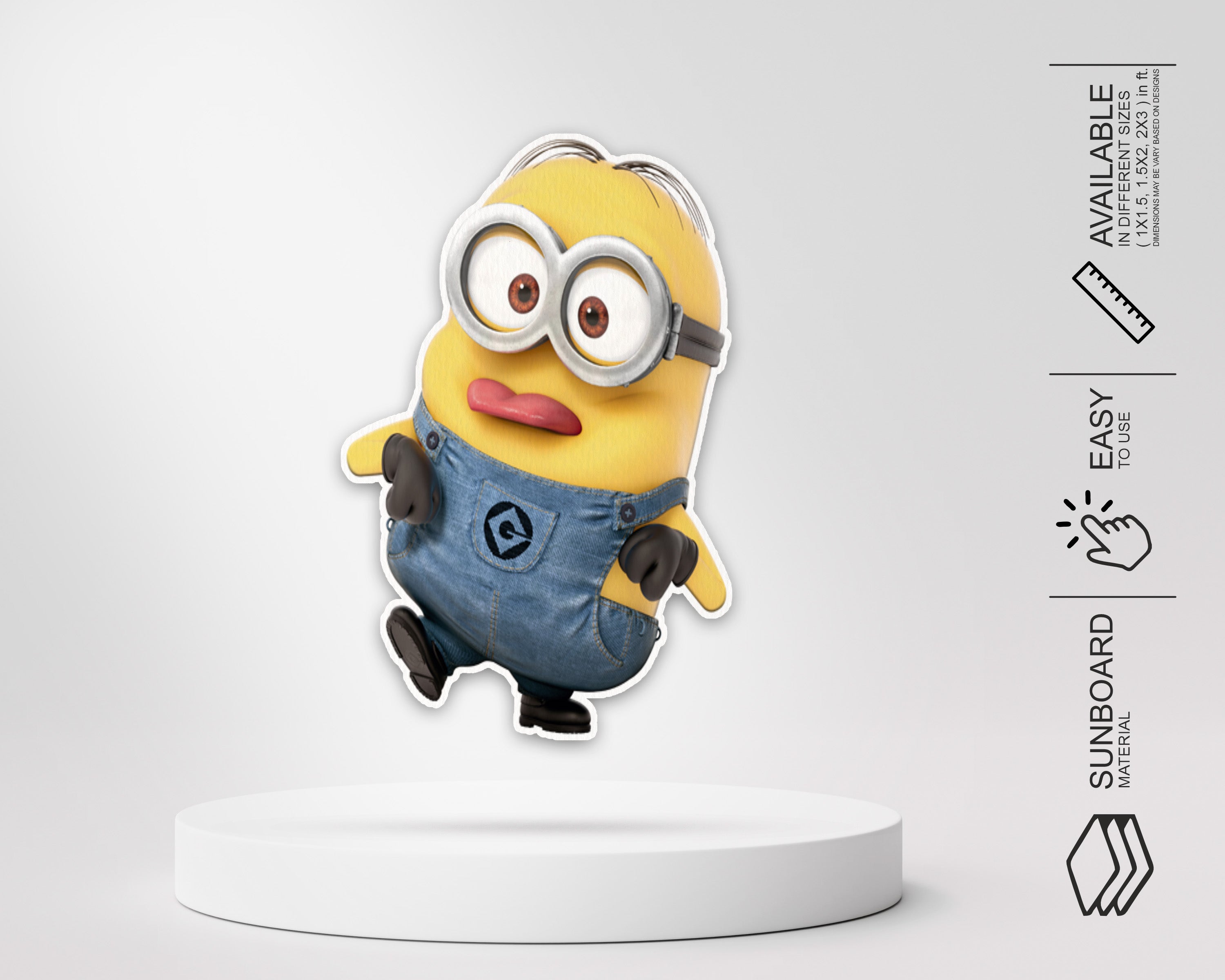 Minion Theme Standing Pose Cutout
