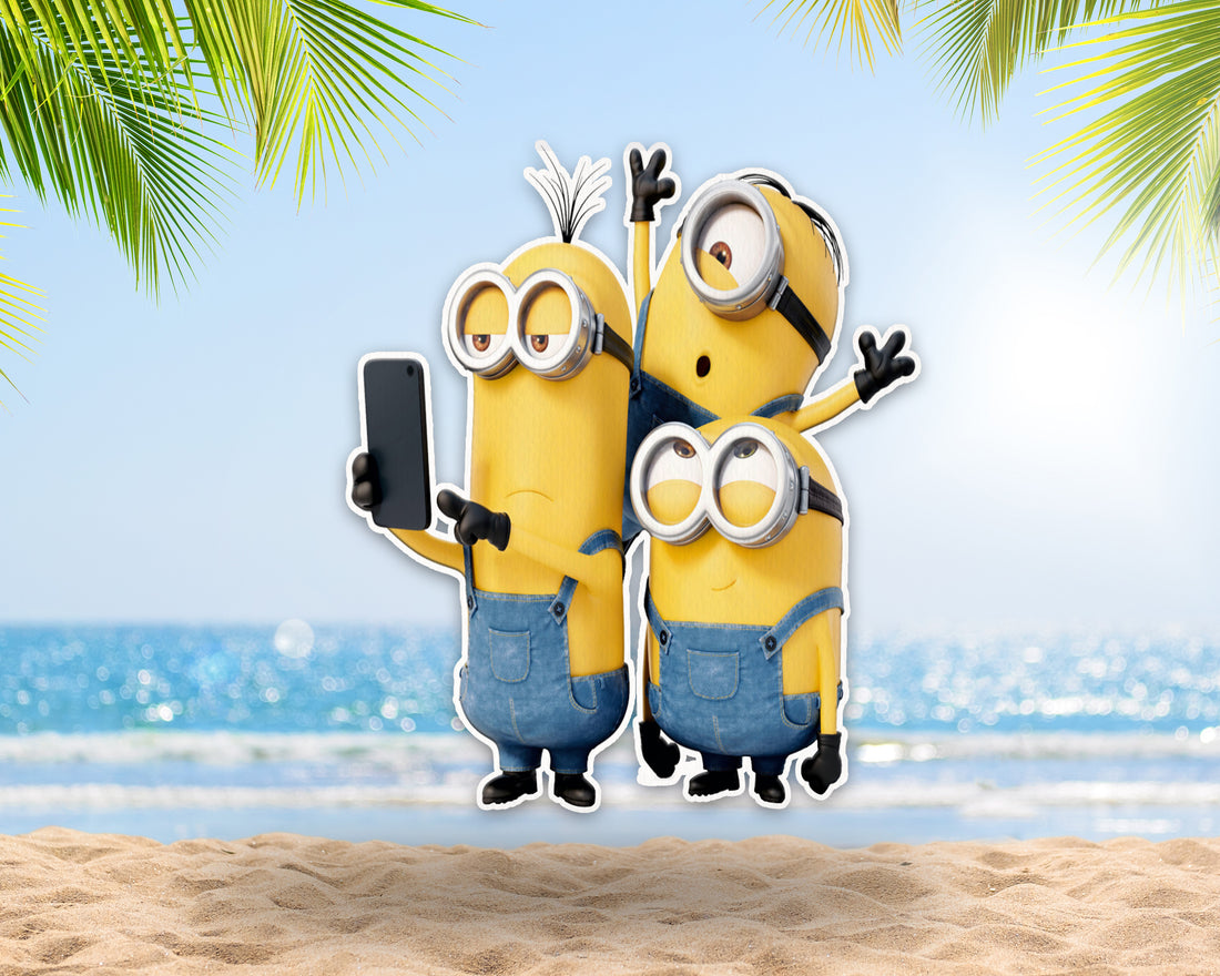 Minion Theme Taking Selfie Cutout