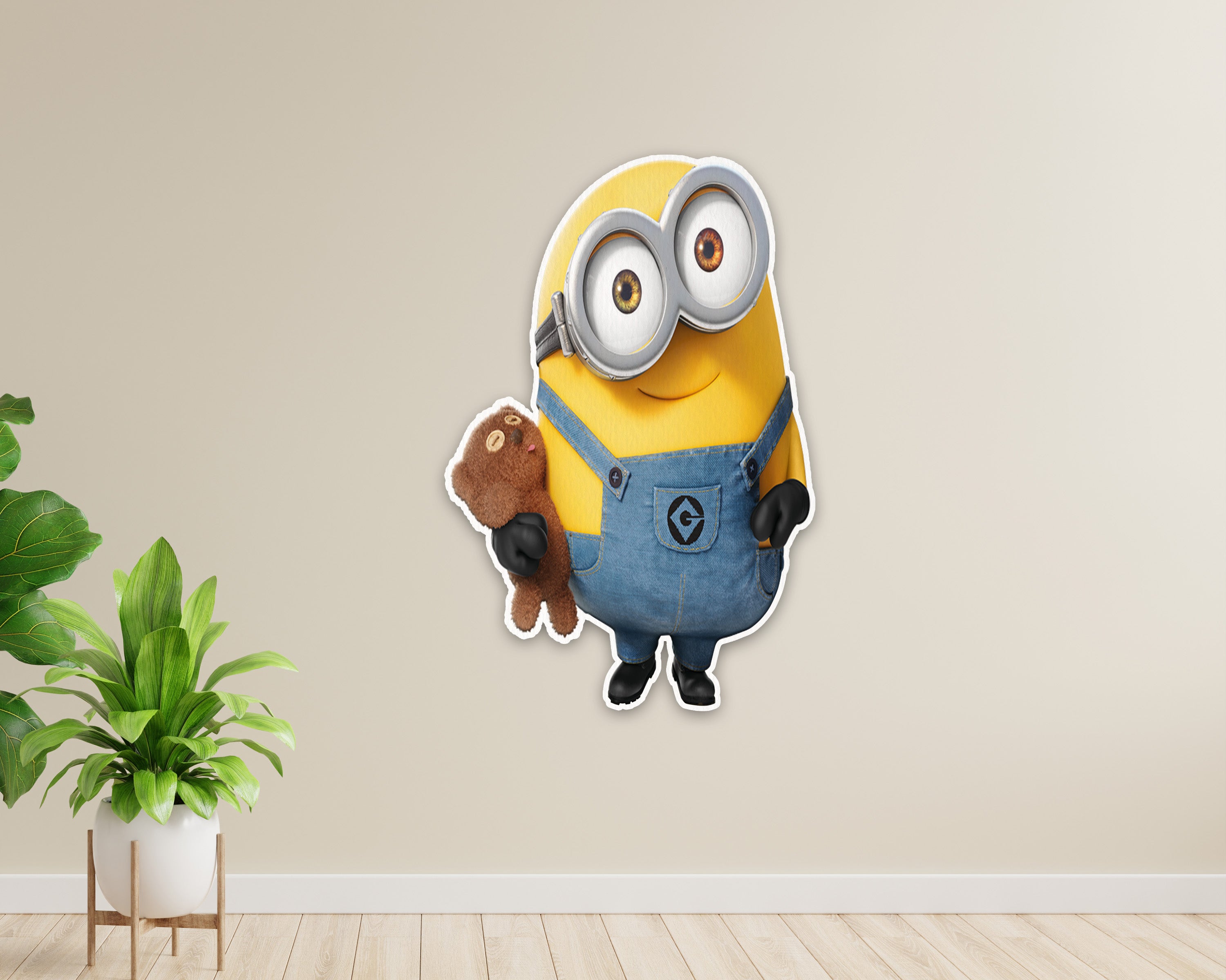Minion Theme with doll in Hand Cutout
