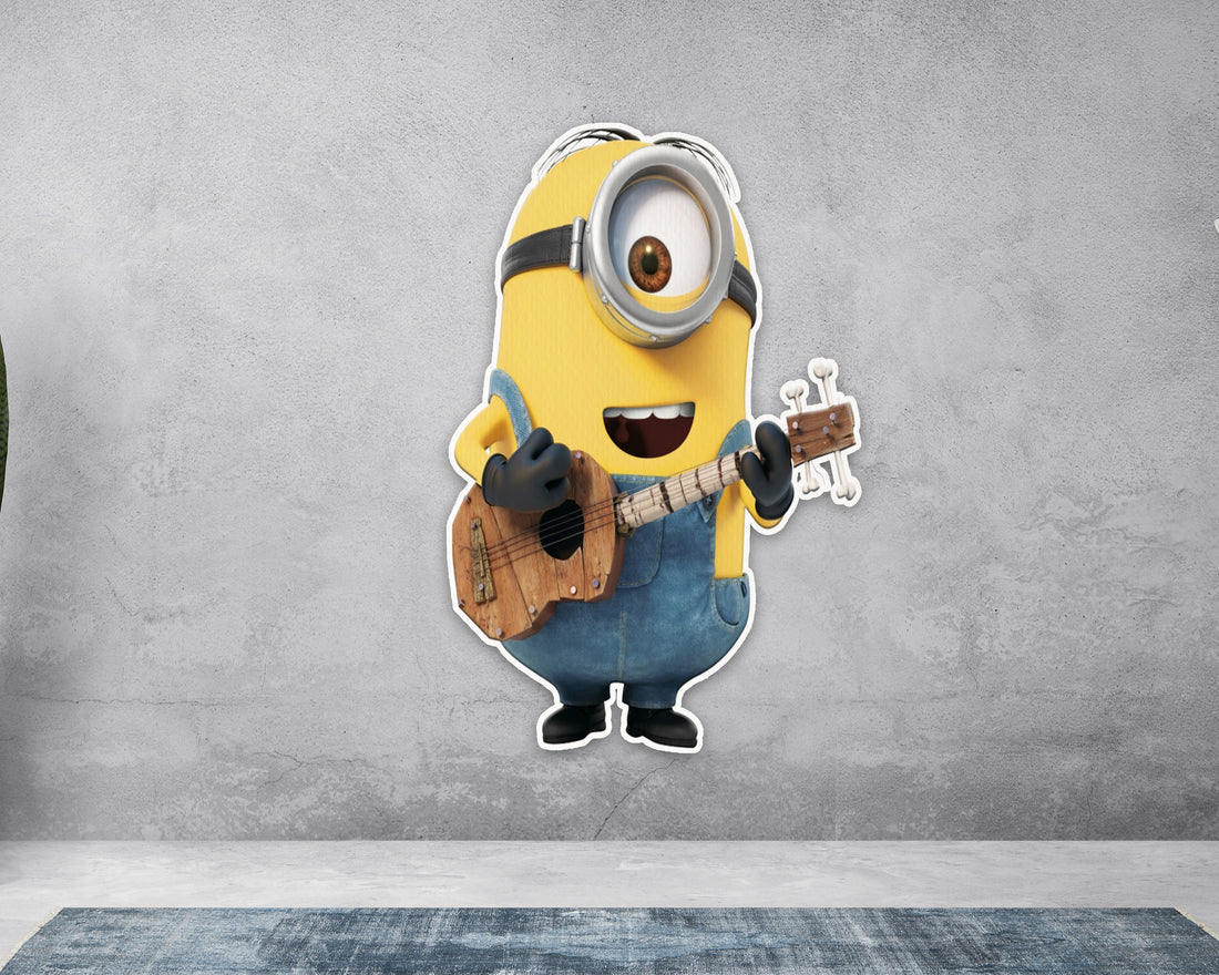 Minion Theme with Guitar in Hand Cutout