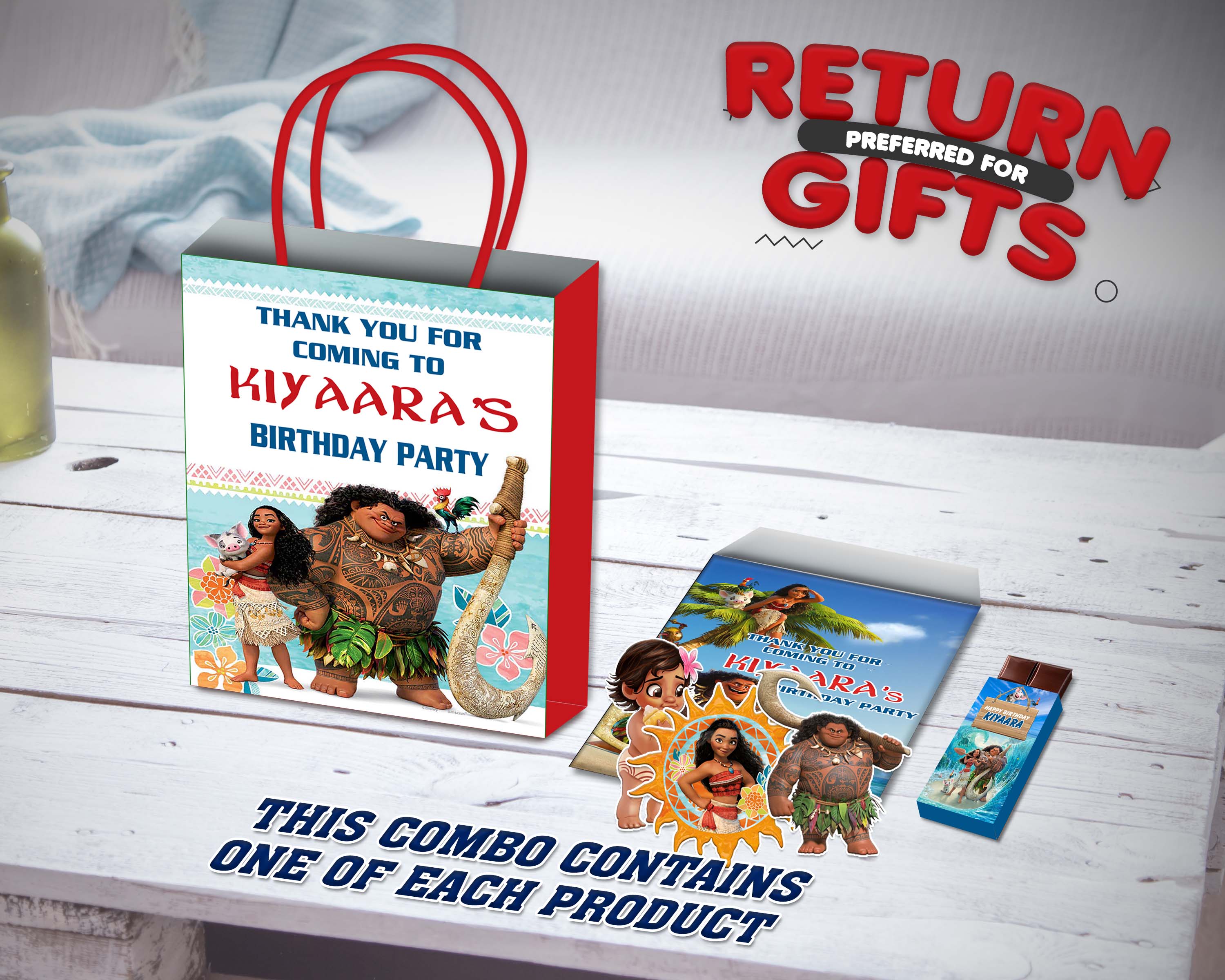 Moana Theme Return Gift Combo