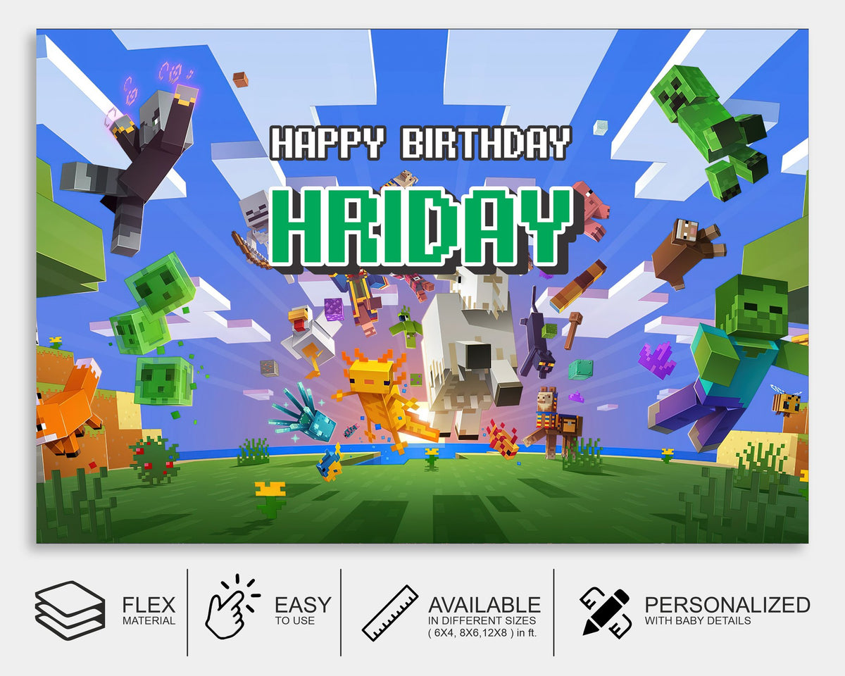 Minecraft Theme Backdrop