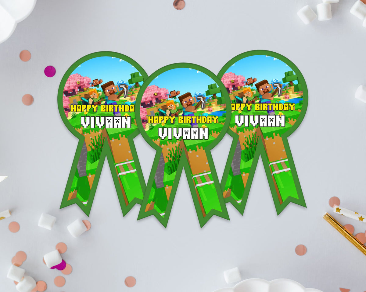 Minecraft Theme Badges