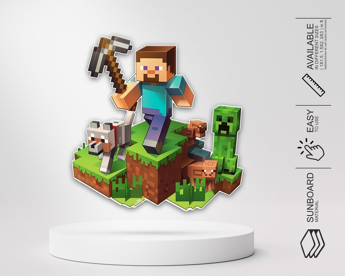 Minecraft Theme Cutout MIN-03