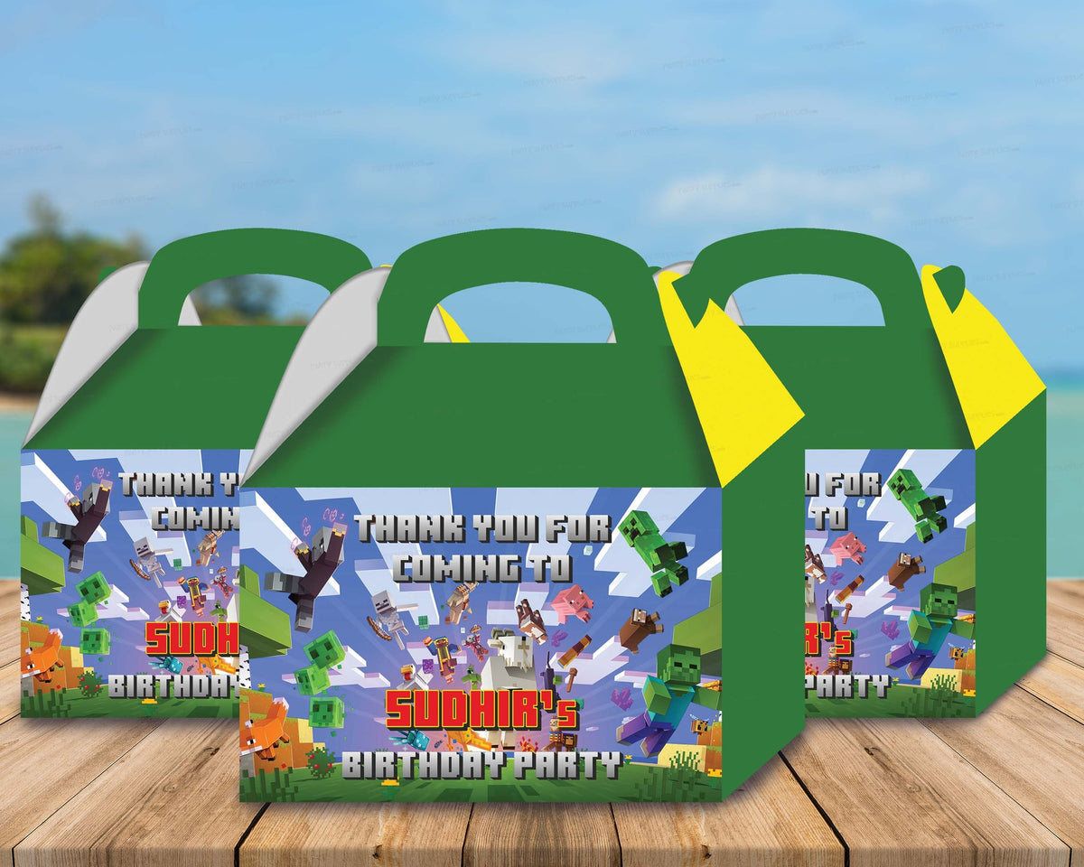 Minecraft Theme Goodie Return Gift Boxes