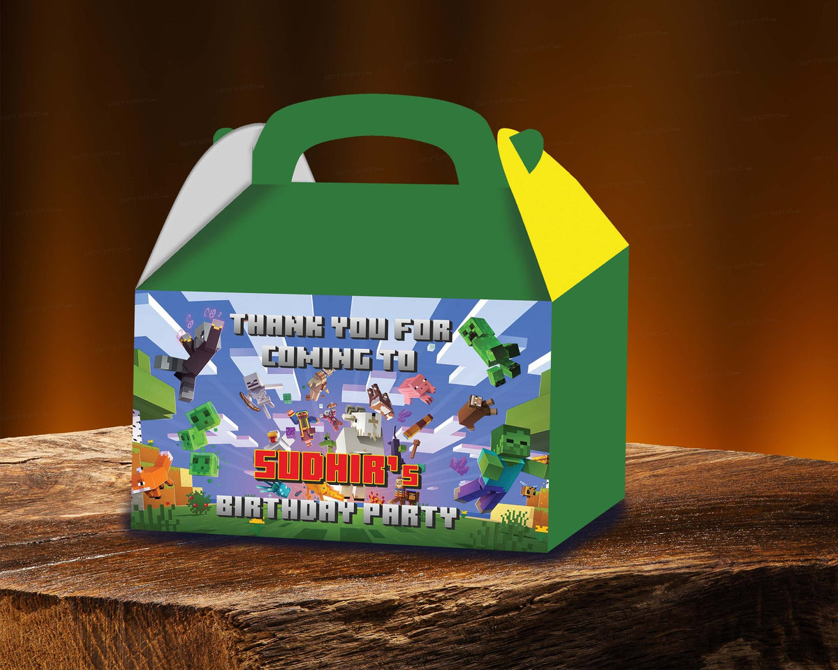 Minecraft Theme Goodie Return Gift Boxes