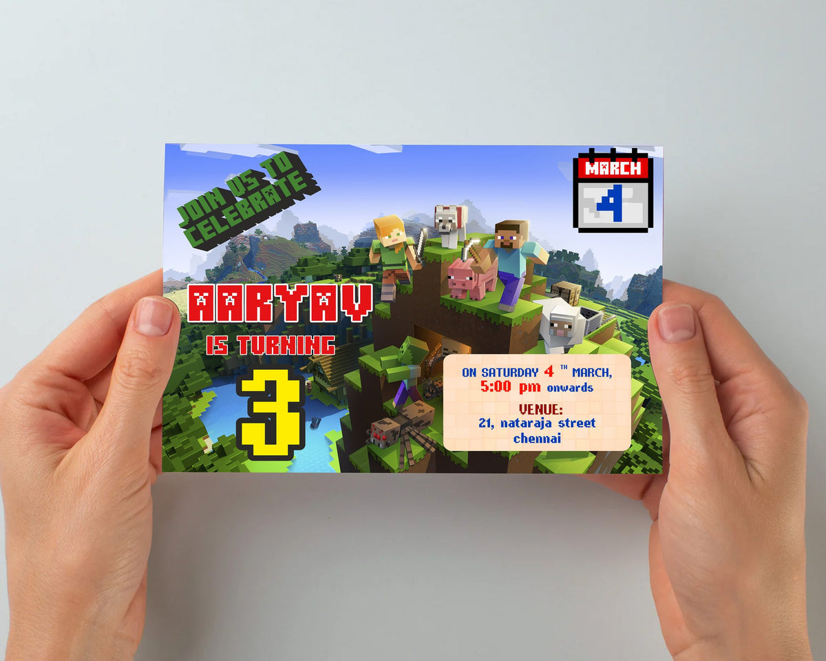 Minecraft Theme Invite