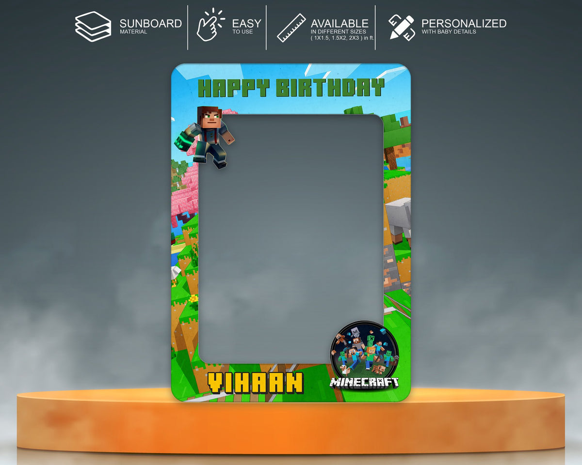 Minecraft Theme Photobooth