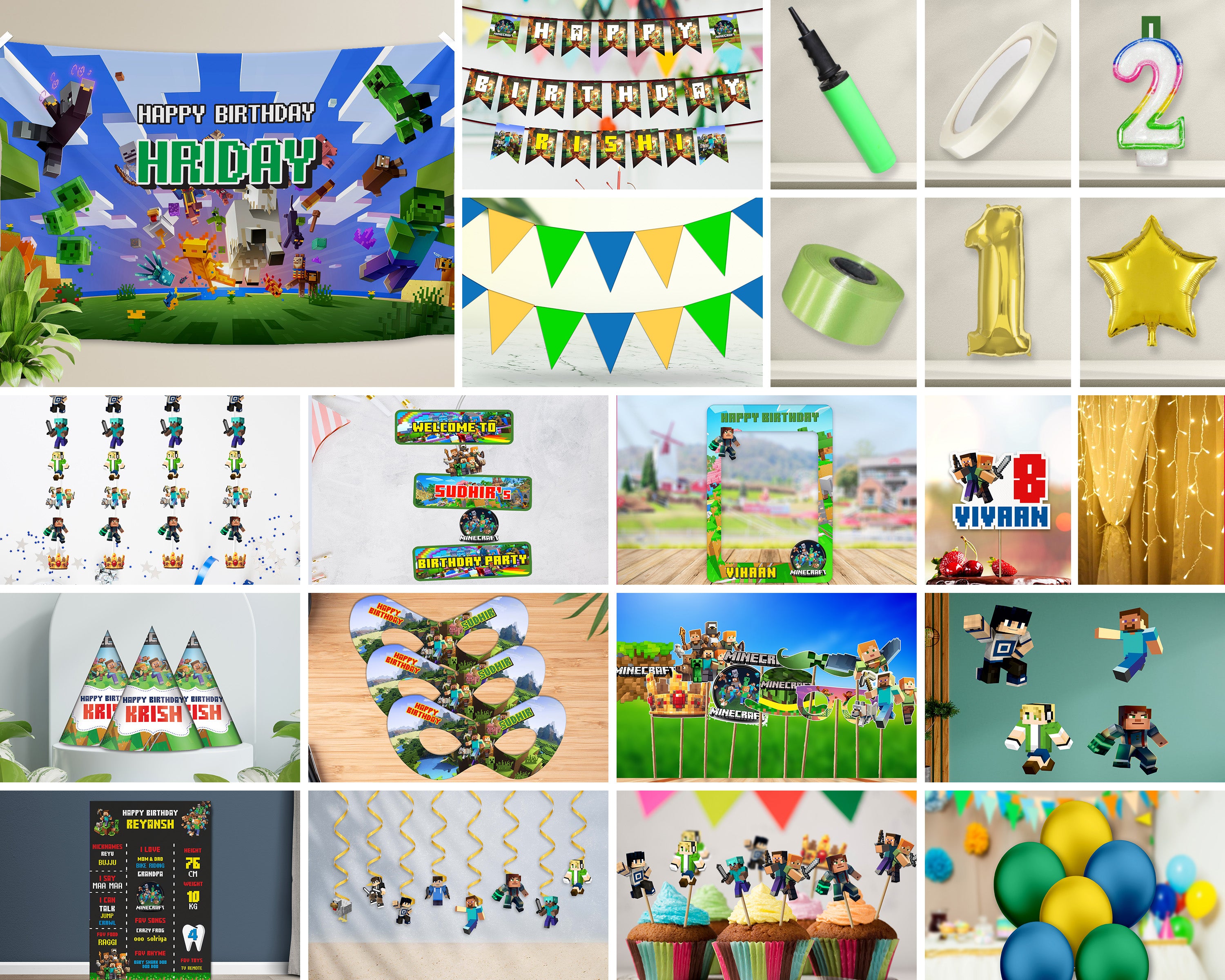Mine Craft Theme Premium Kit