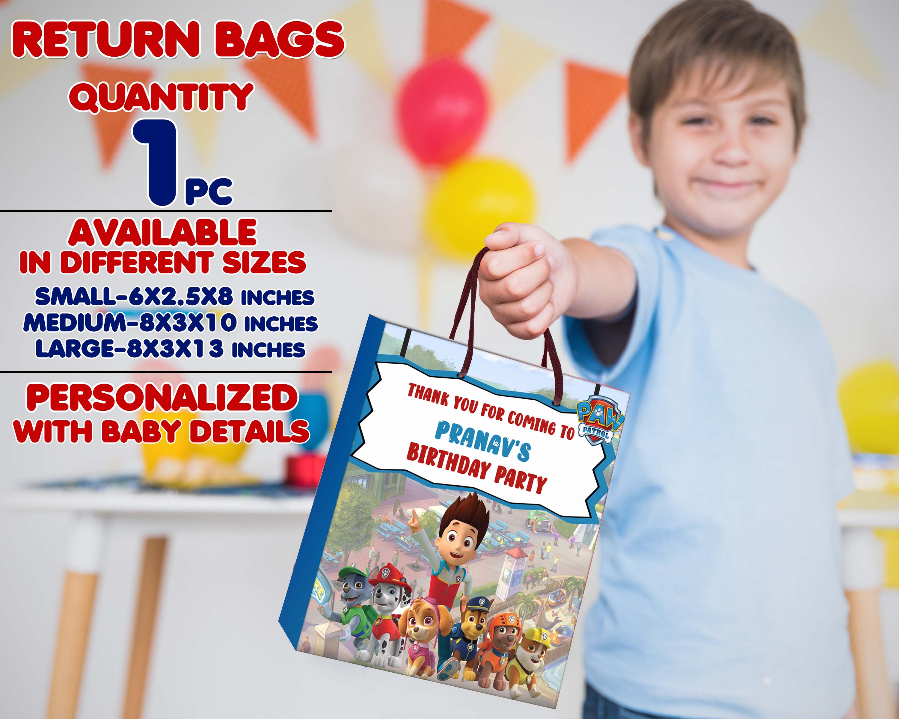 Paw Patrol Theme Return Gift Combo