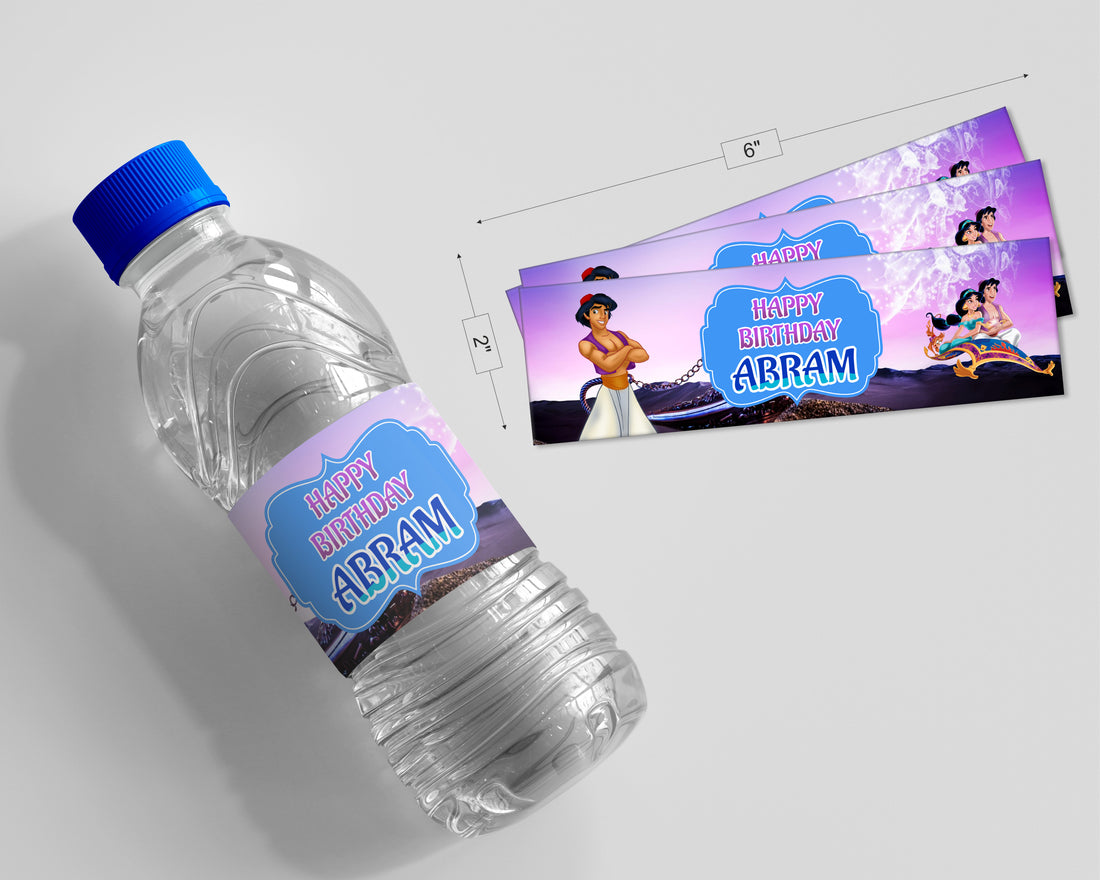 PSI Aladdin Theme Water Bottle Sticker